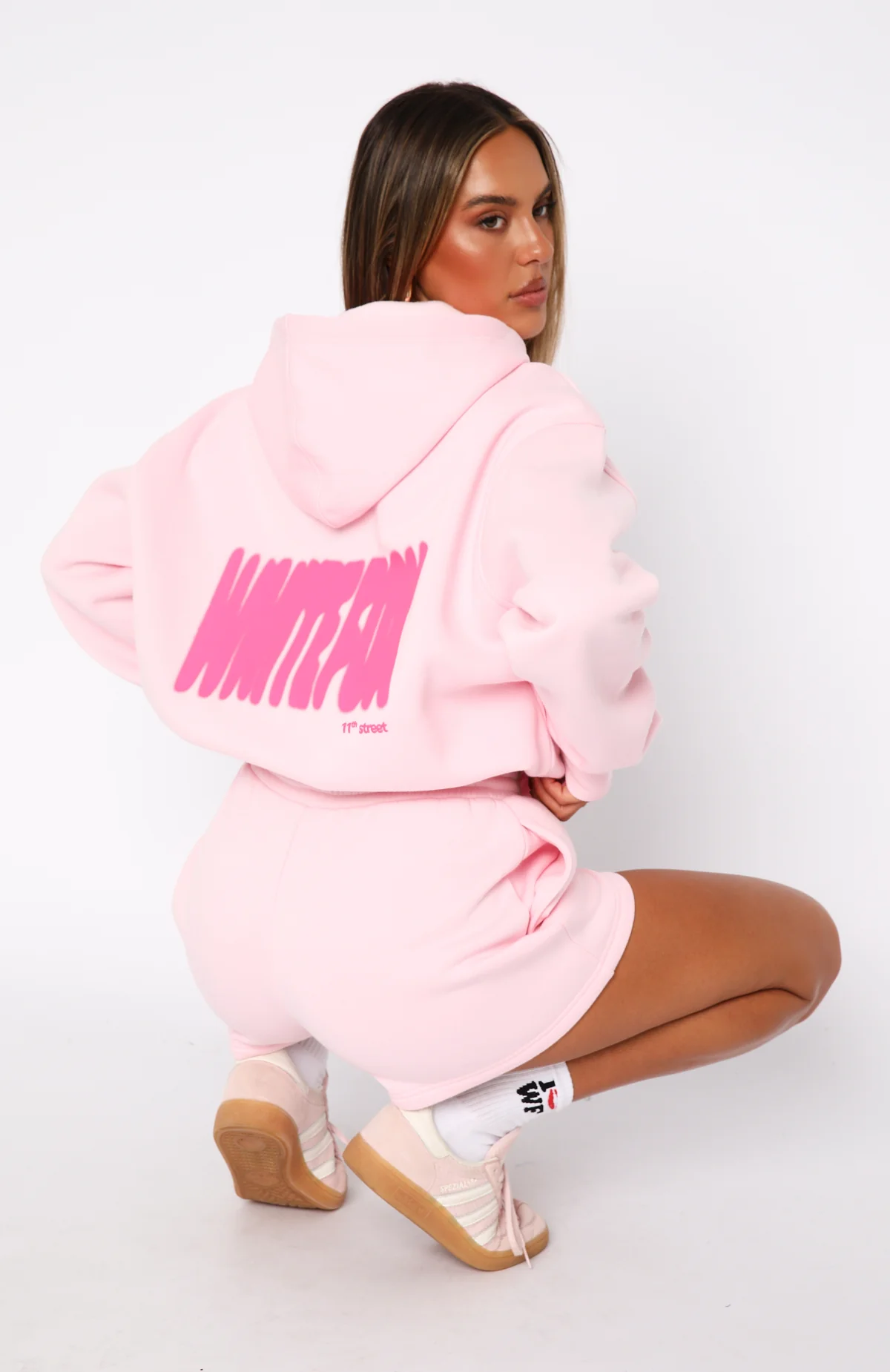 11th Street New York Or Nowhere Oversized Hoodie Pink Sugar - Image 5