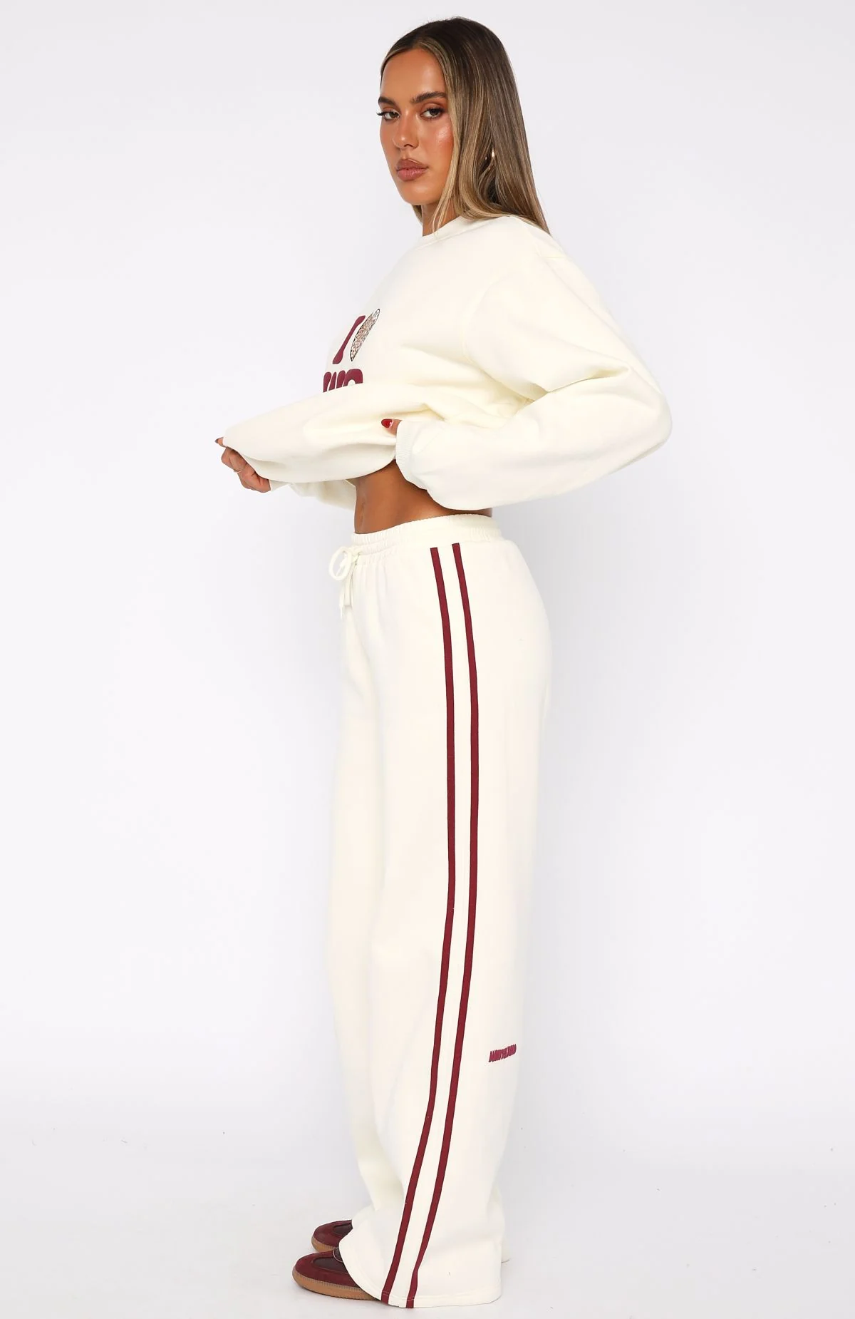 11th Street Out & About Wide Leg Sweatpants Cake Batter - Image 3