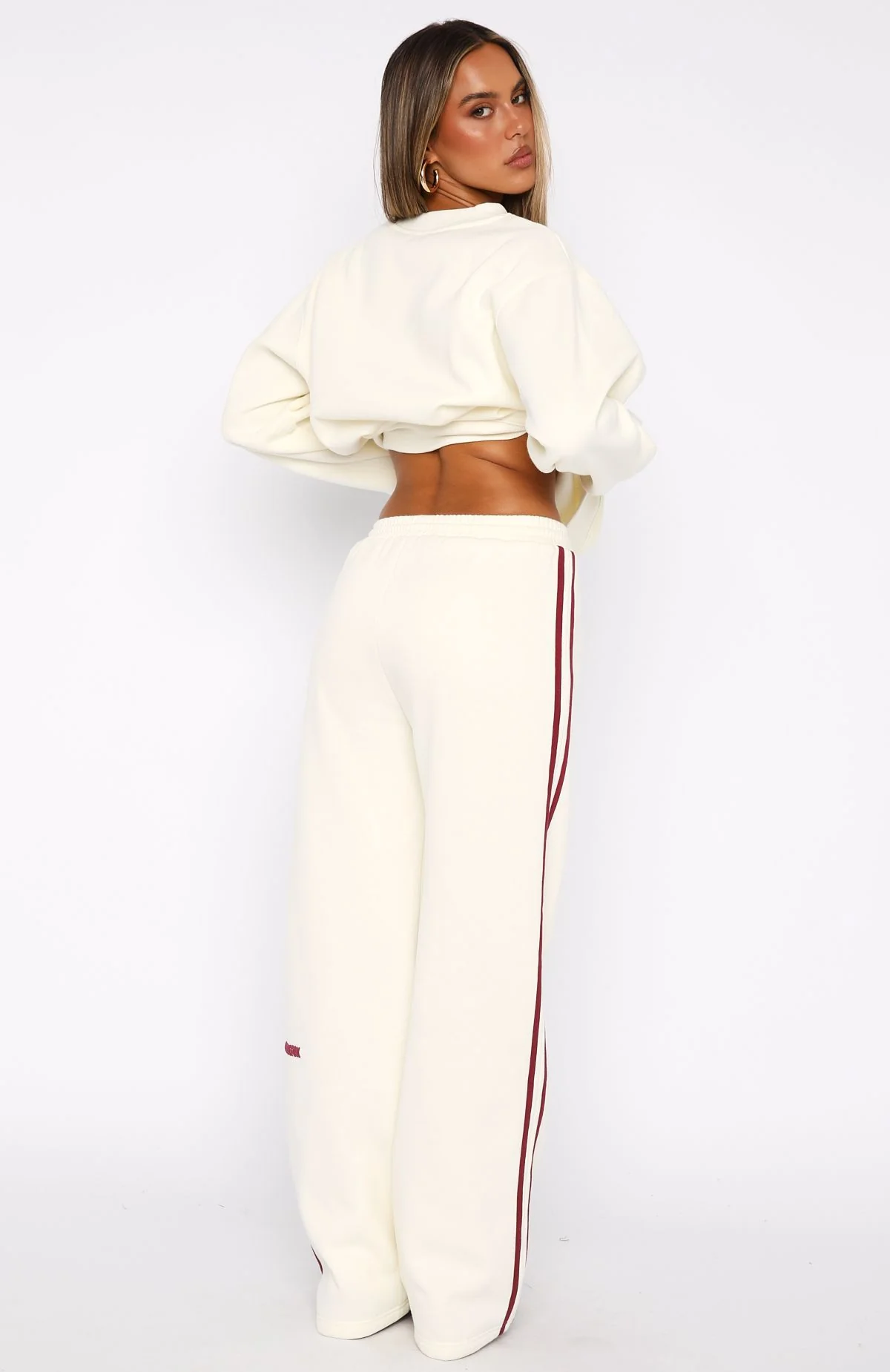 11th Street Out & About Wide Leg Sweatpants Cake Batter - Image 4