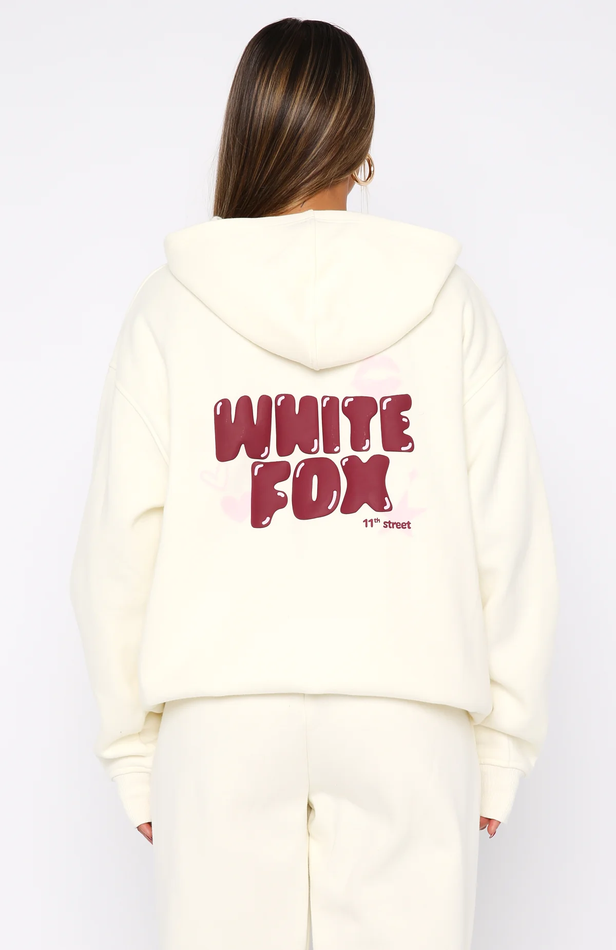 11th Street Sweet Kisses Oversized Hoodie Cake Batter - Image 4