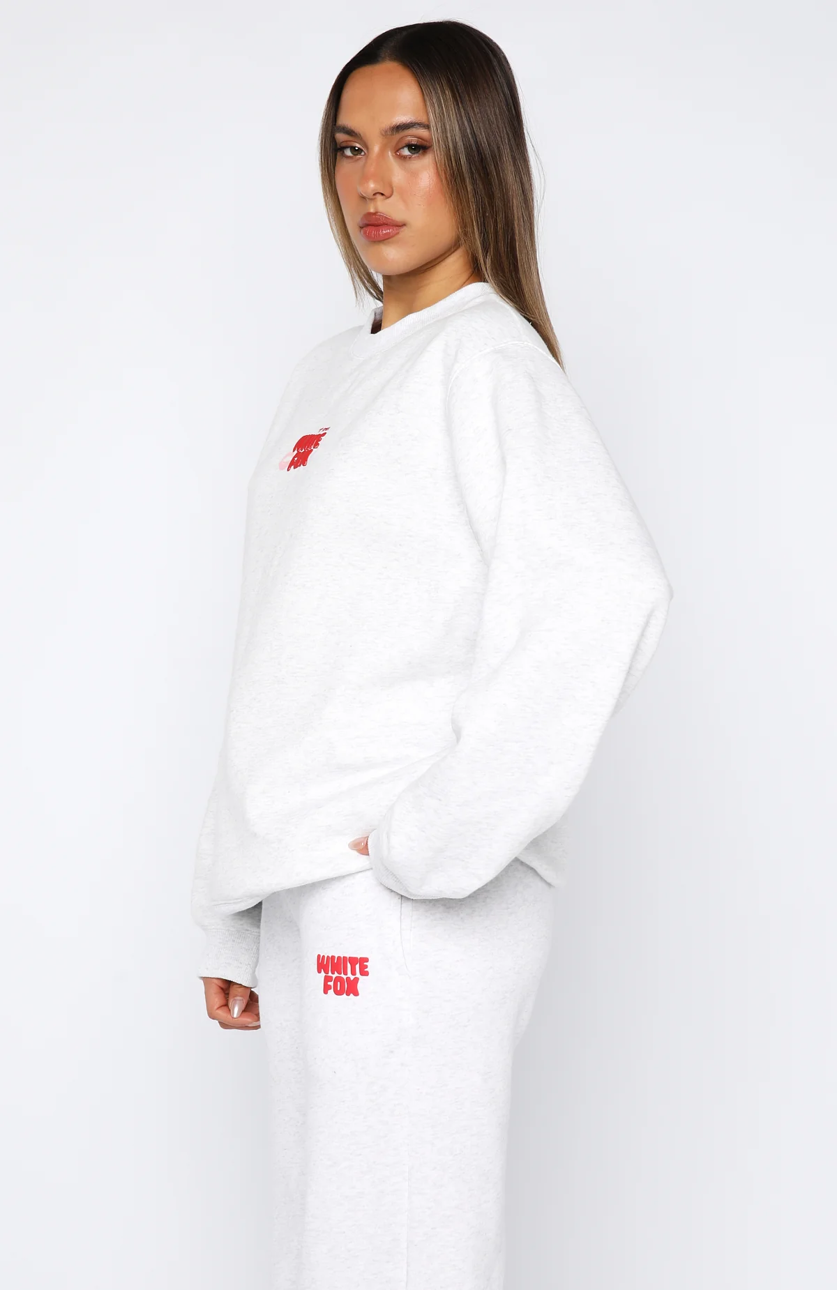 11th Street Sweet Kisses Oversized Sweater Cherry Glaze - Image 3