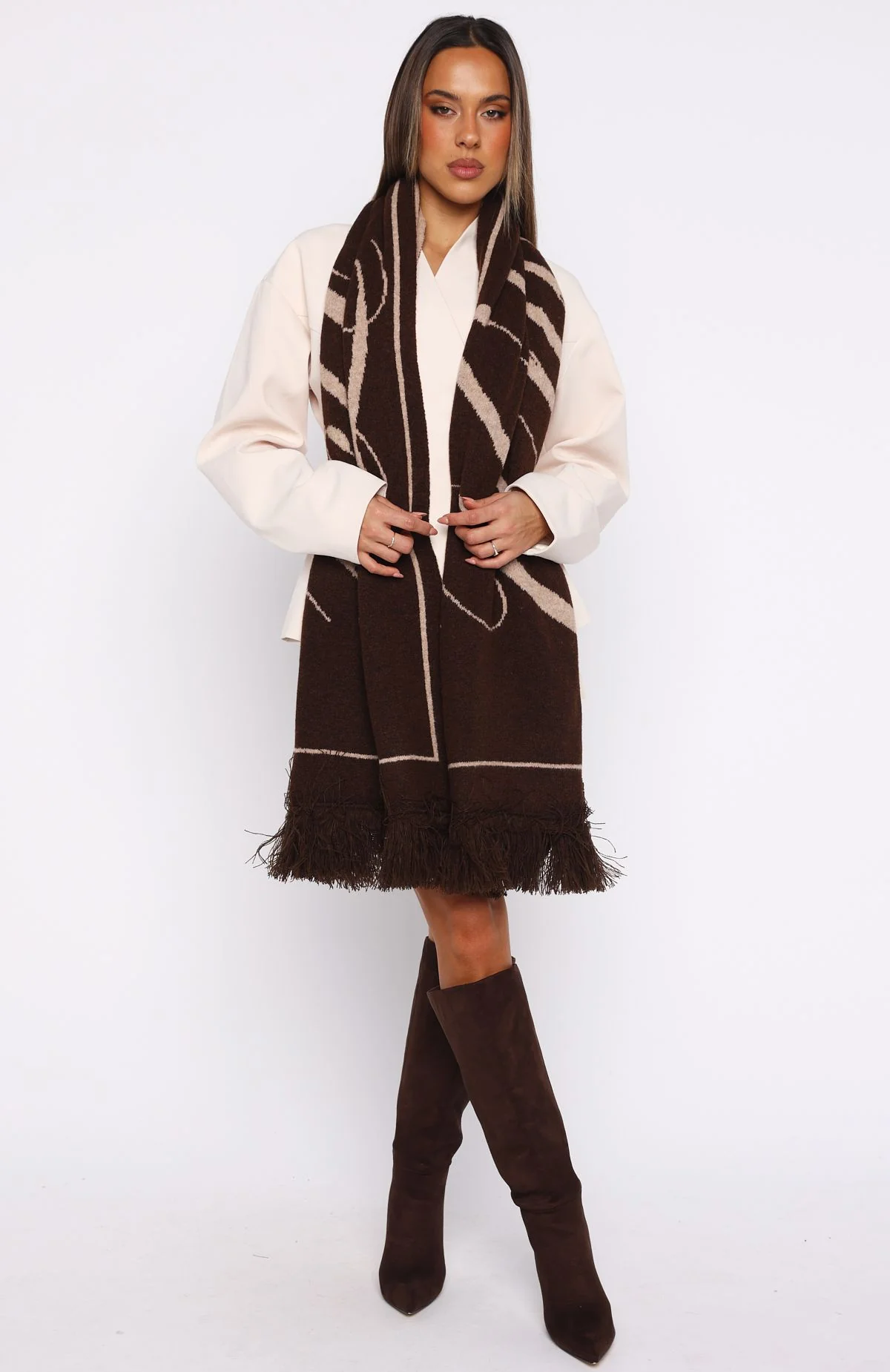 Aariya Scarf Chocolate - Image 3