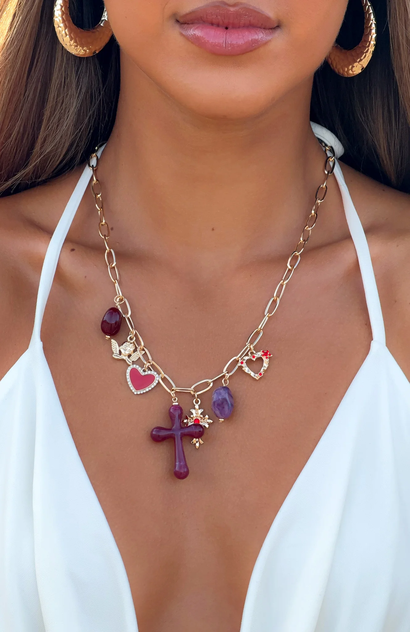 Adalee Necklace Gold - Image 4