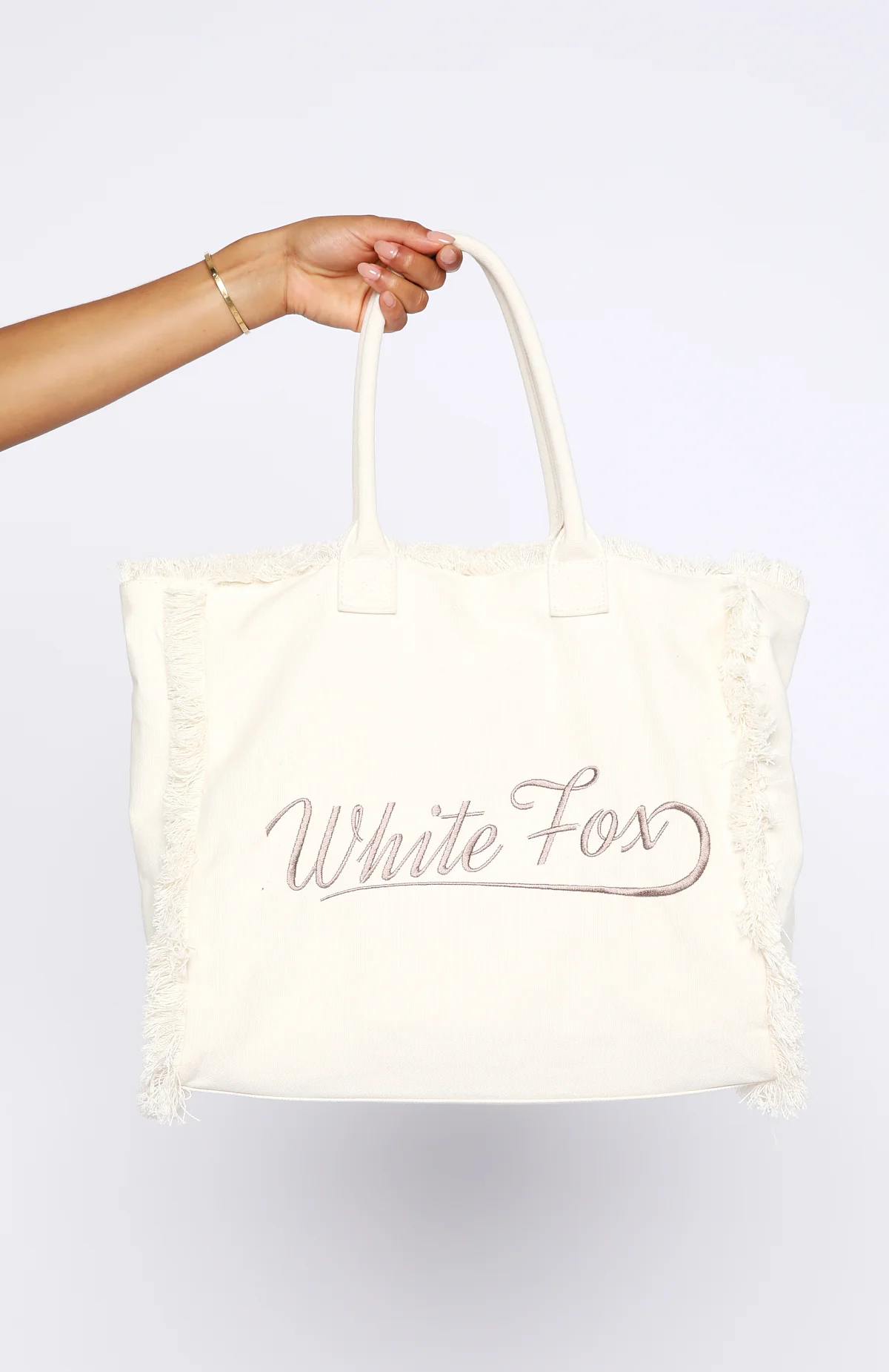 Addyson Beach Tote Bag Cream - Image 2