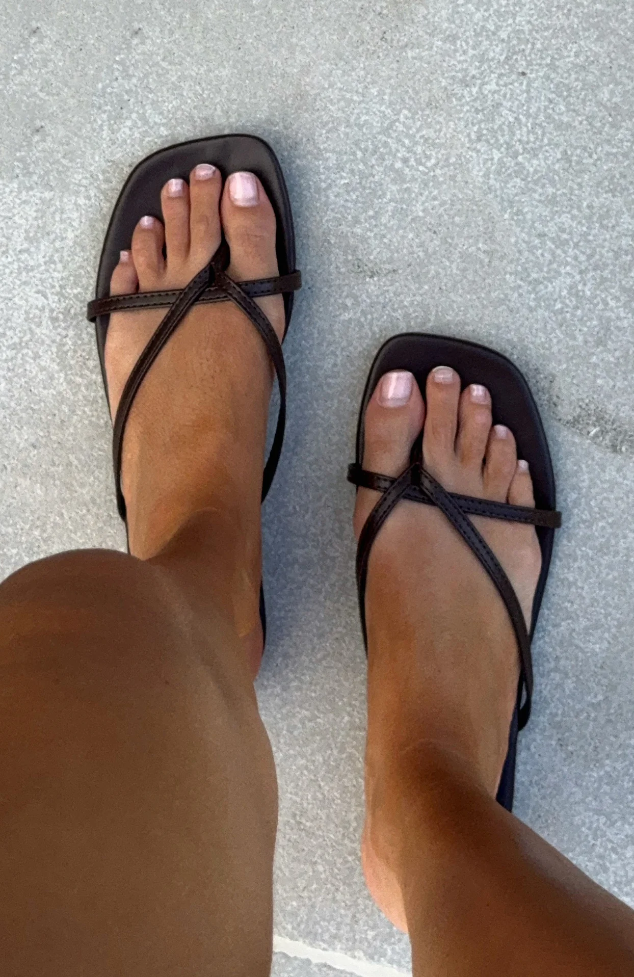Ailani Thong Sandals Chocolate - Image 4