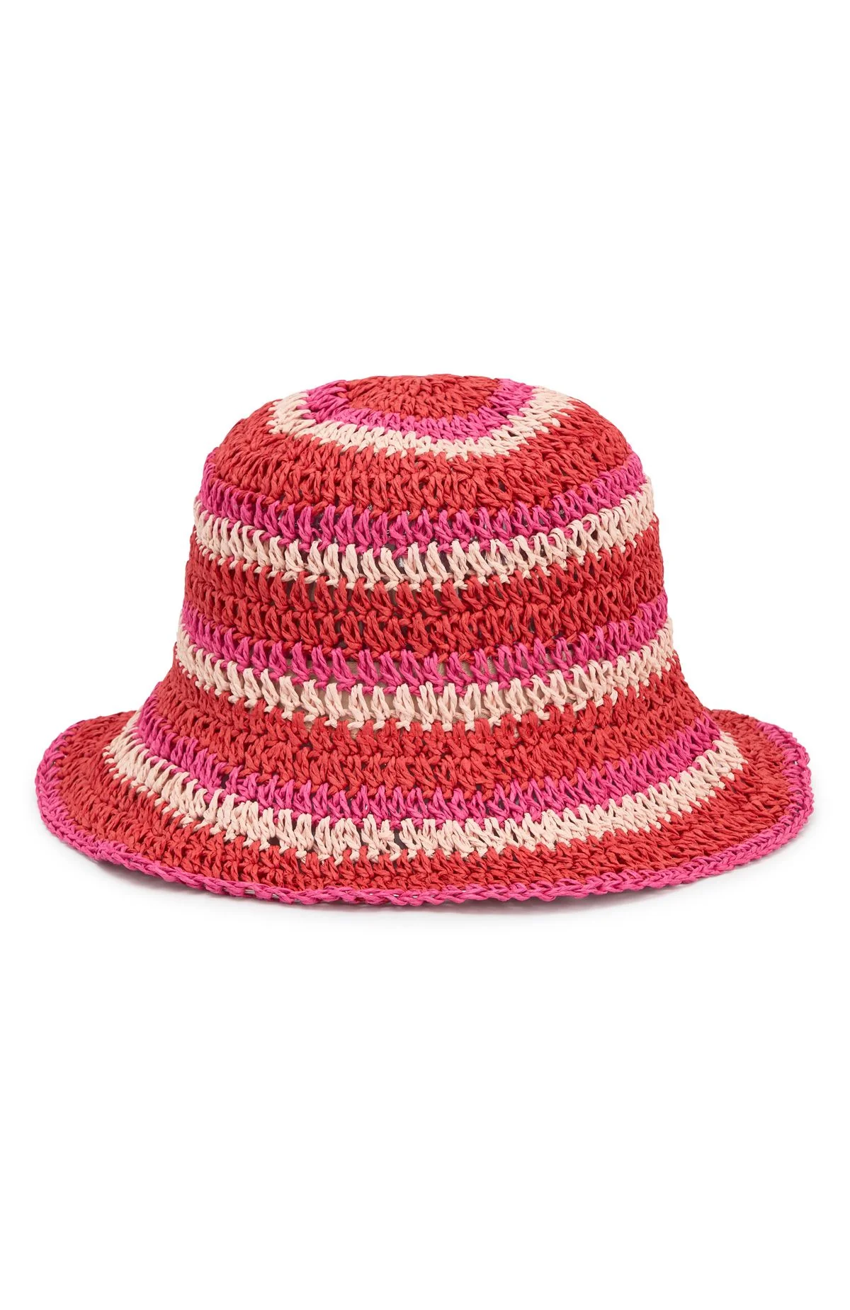 Aisling Bucket Hat Red/Pink/Light Pink - Image 6