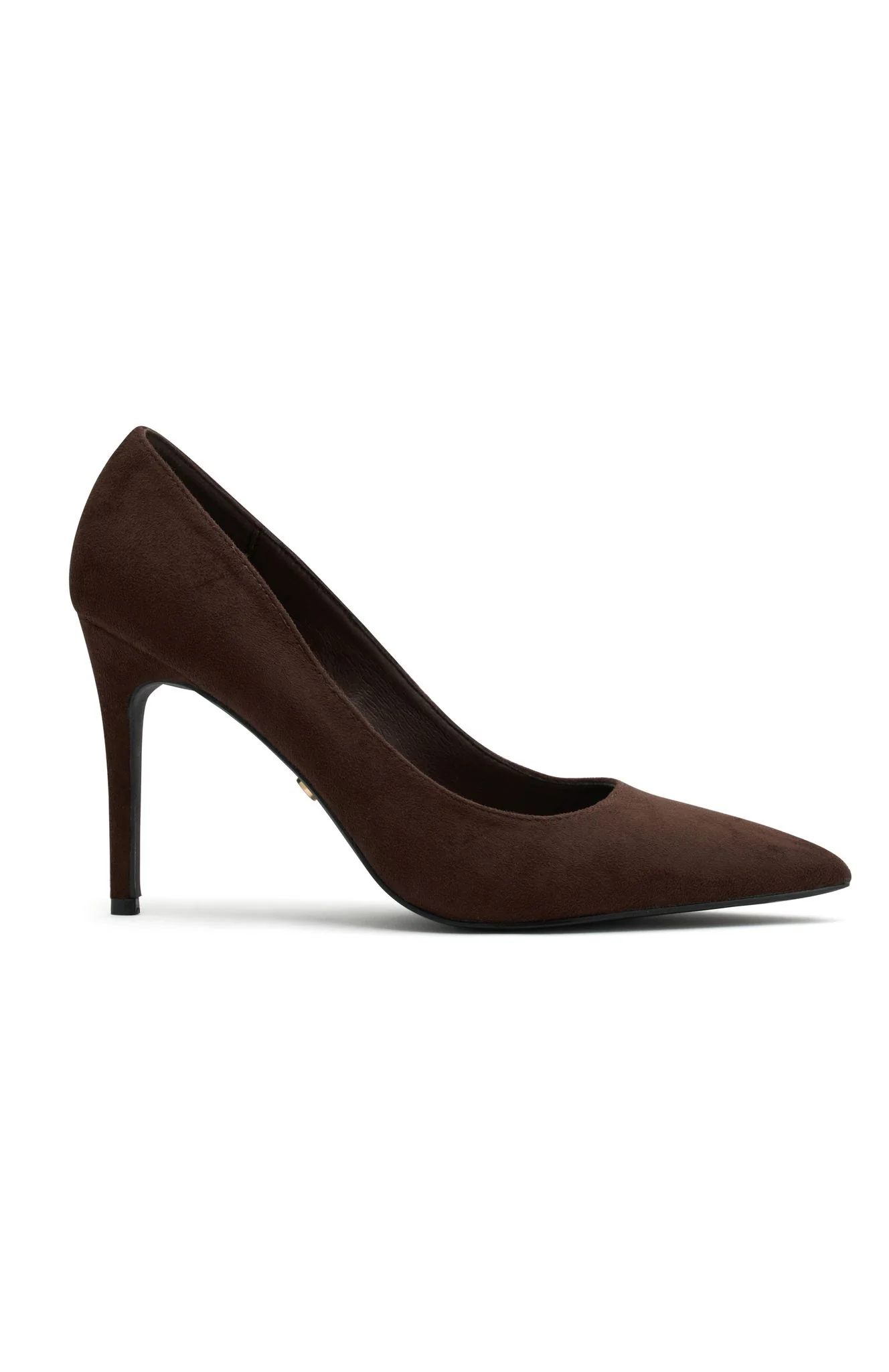 Alara Heels Chocolate Faux Suede - Image 2