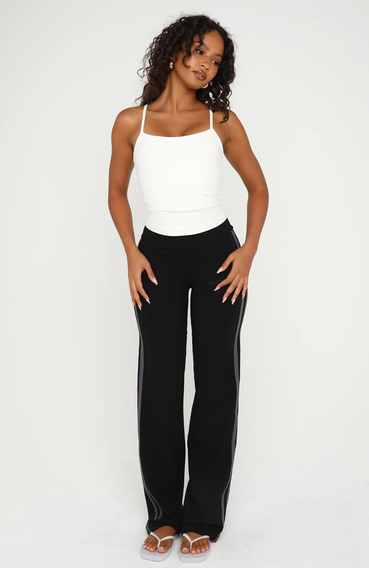 Almost Ready Straight Leg Pants Black - Image 2
