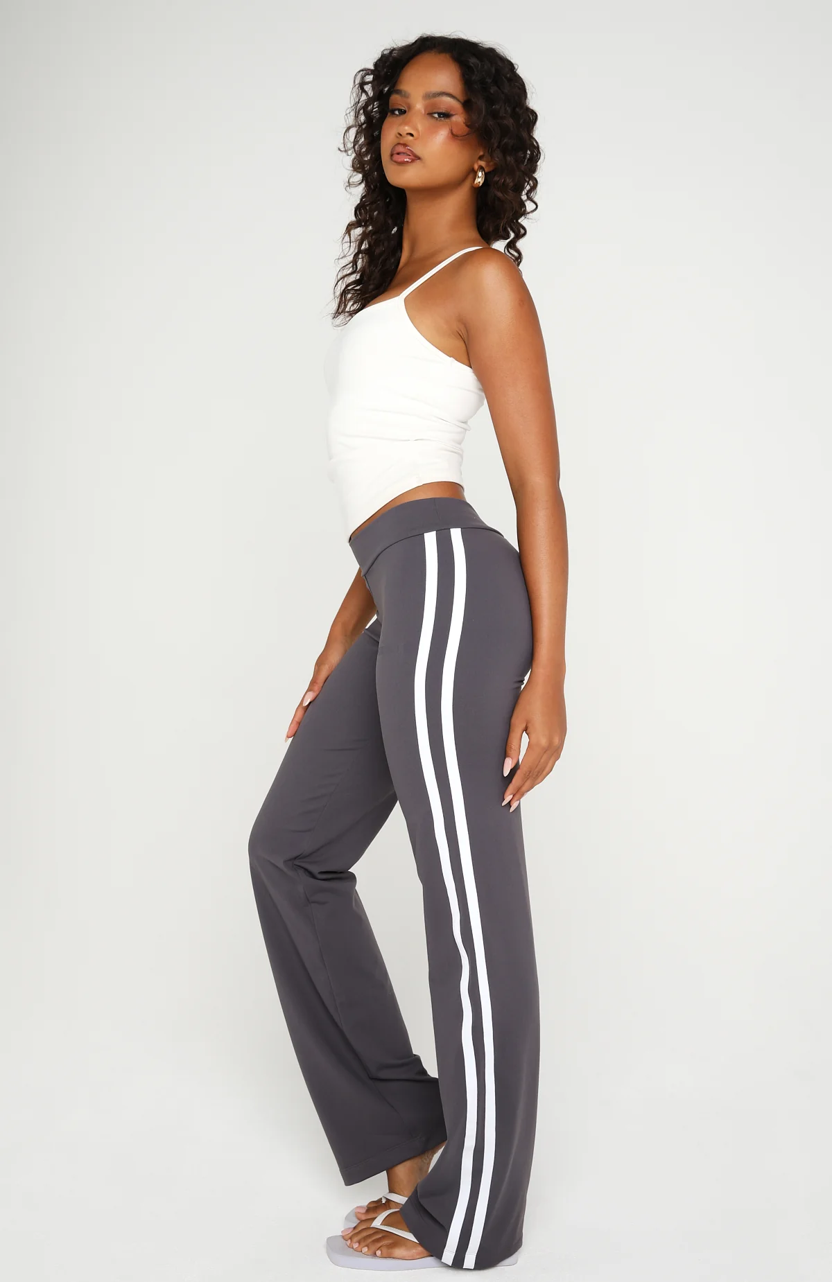 Almost Ready Straight Leg Pants Charcoal - Image 3