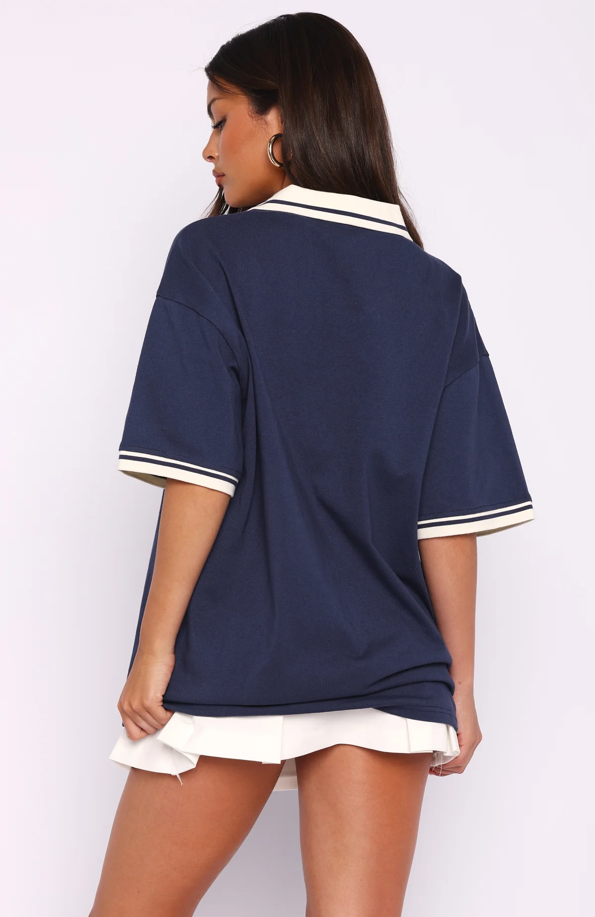 Along The Way Oversized Jersey Navy - Image 4