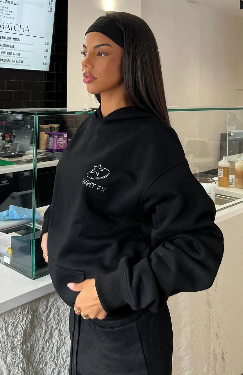 Always Shining Oversized Hoodie Black - Image 2