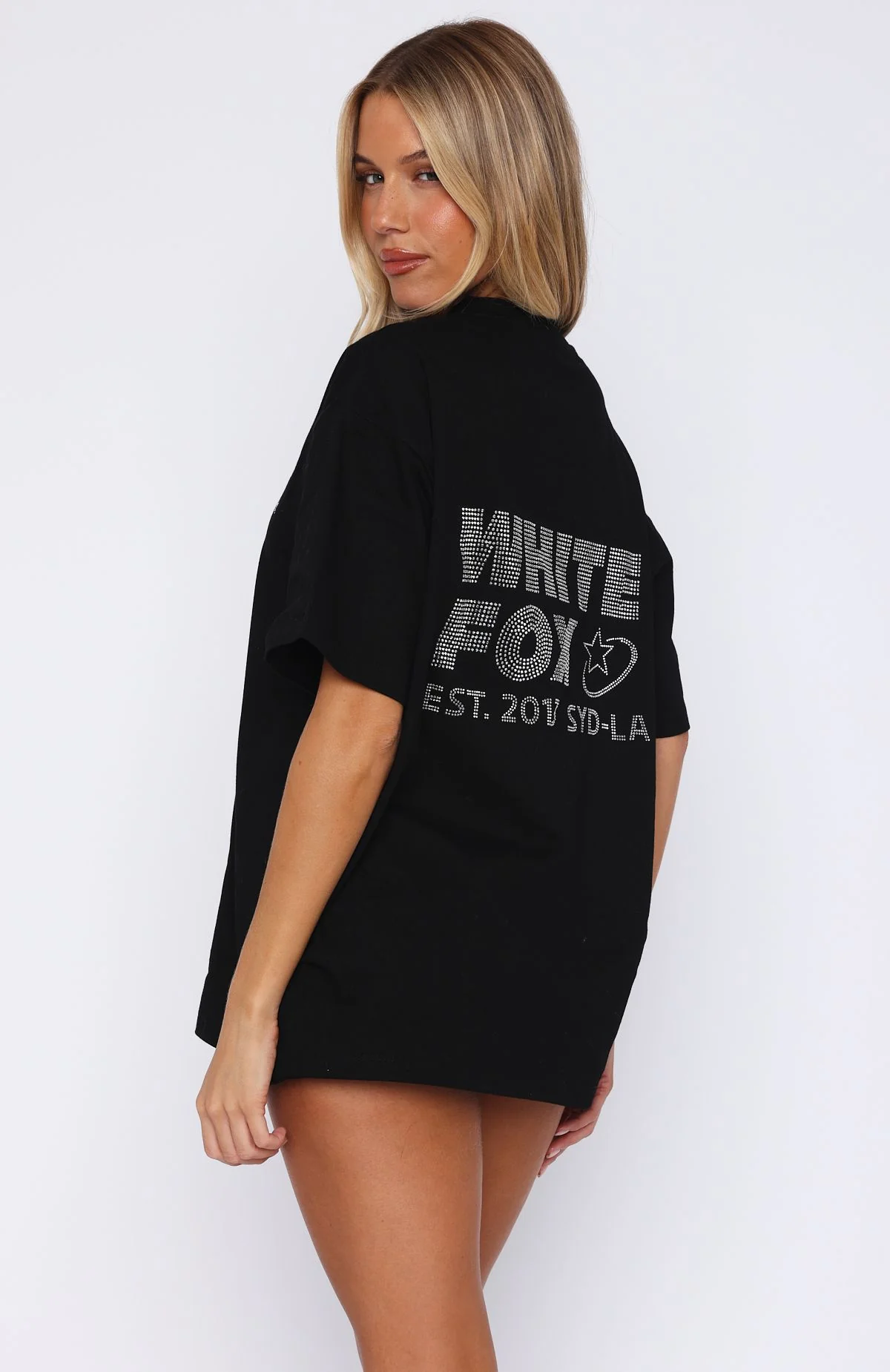 Always Shining Oversized Tee Black - Image 4