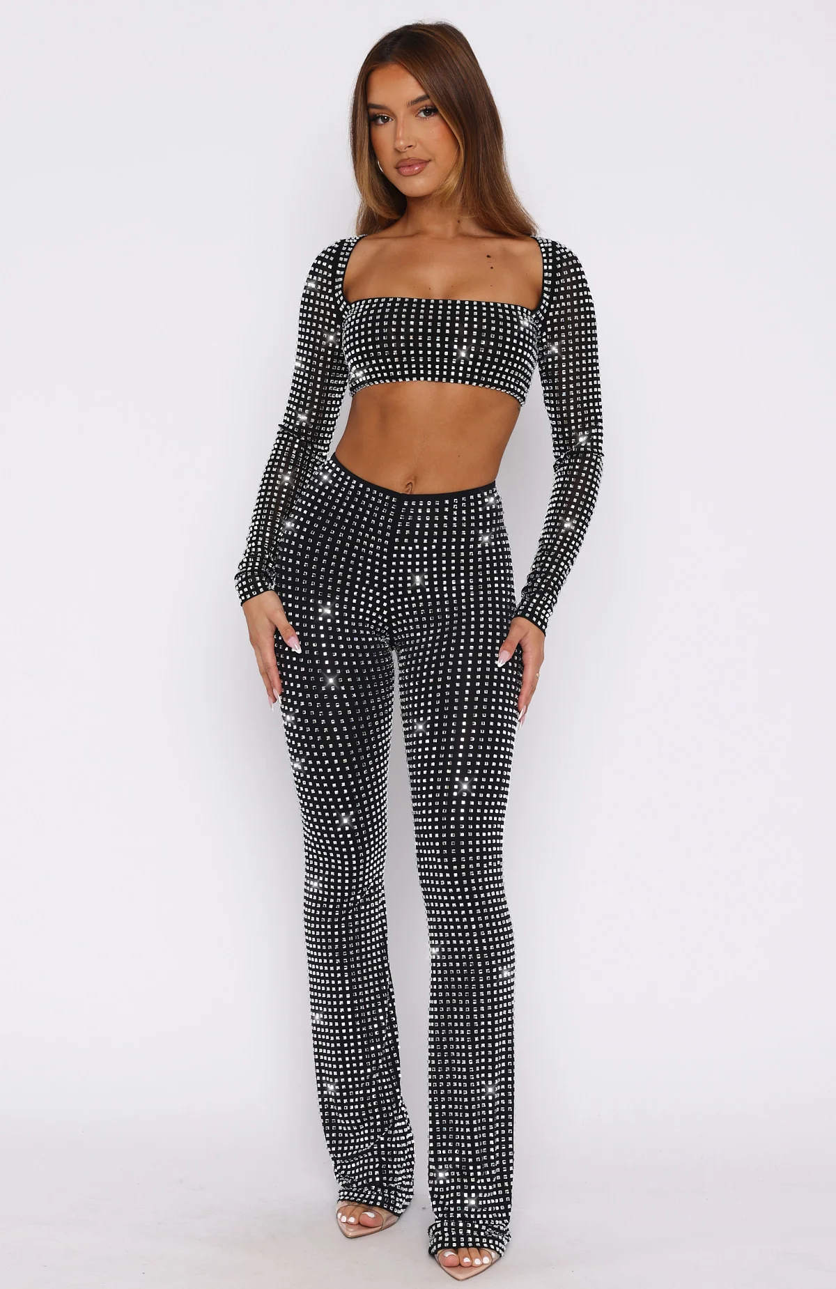 Always Sparkling Embellished Pants Black - Image 2