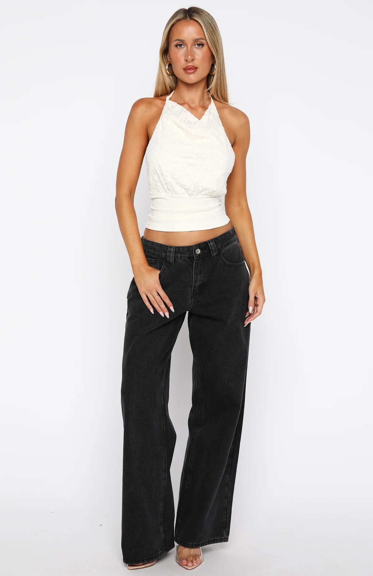 Always Thinking Halter Top Cream - Image 5