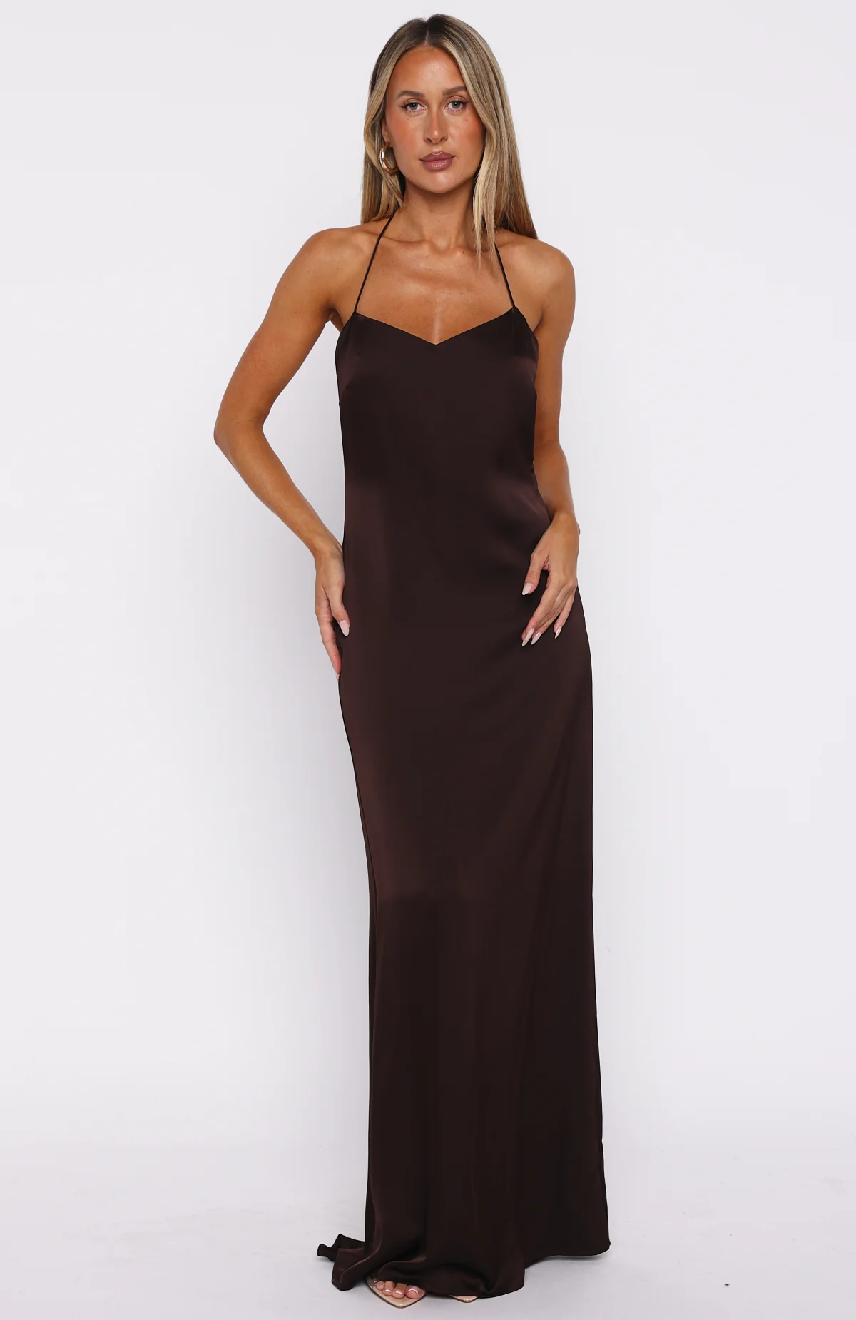 Amore Maxi Dress Dark Chocolate - Image 2
