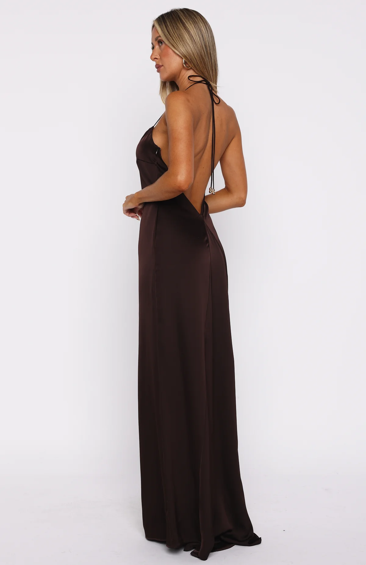 Amore Maxi Dress Dark Chocolate - Image 4