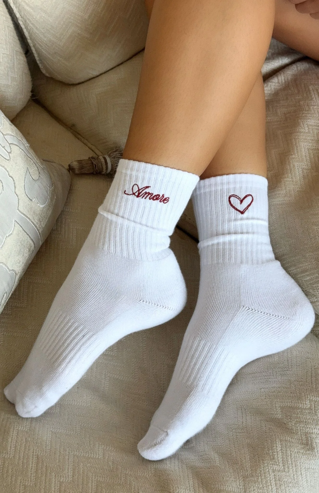 Amore Mio Socks White - Image 2