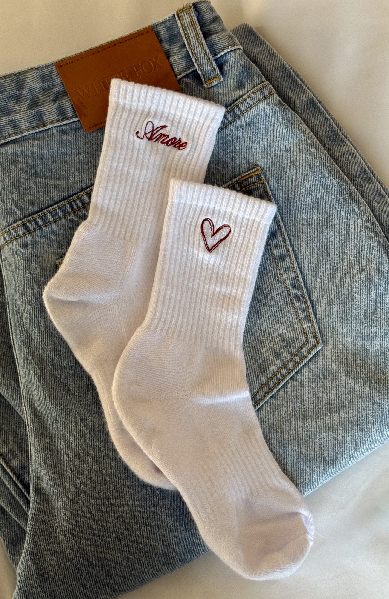 Amore Mio Socks White - Image 5