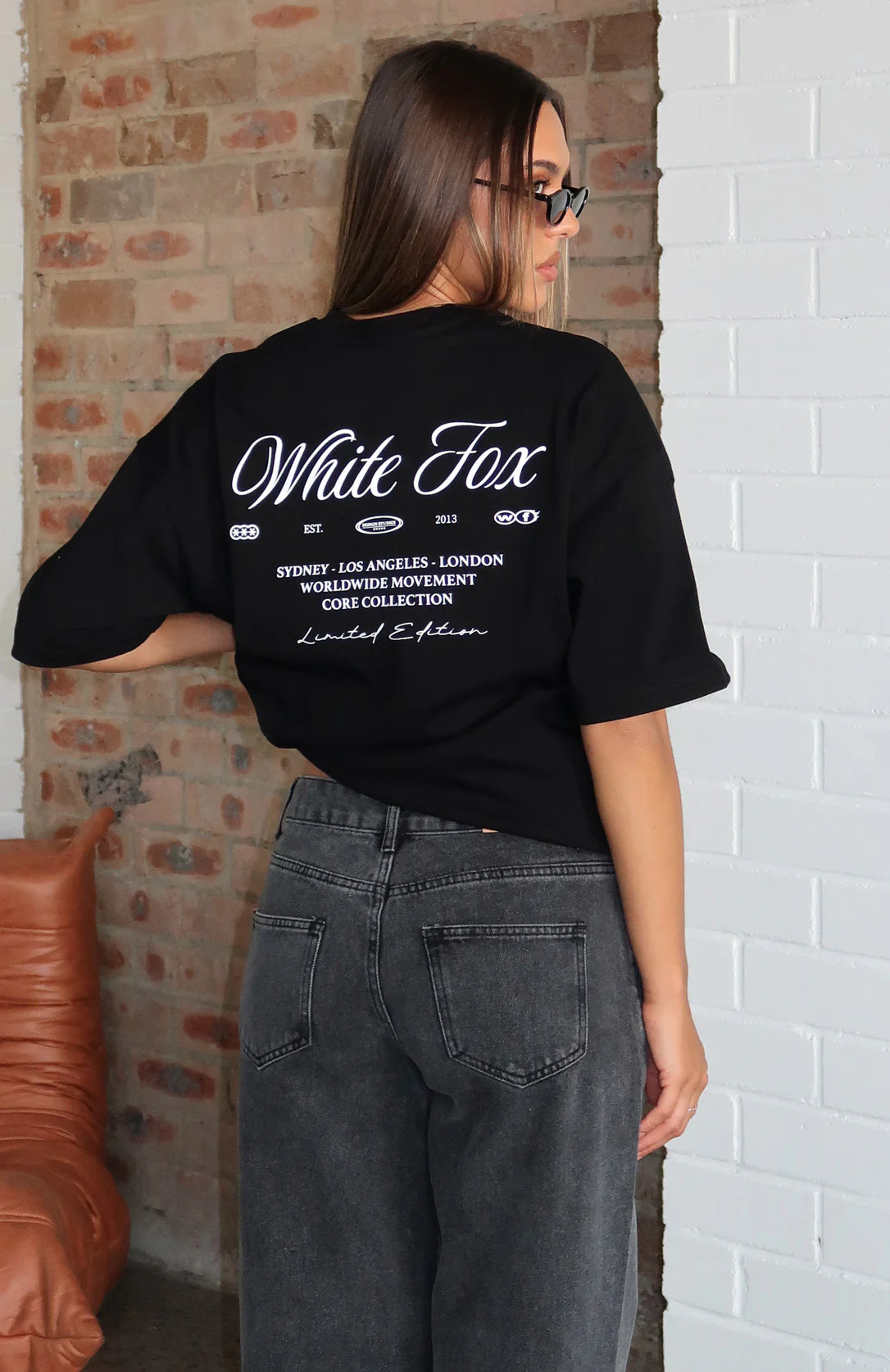 At Second Glance Oversized Tee Black