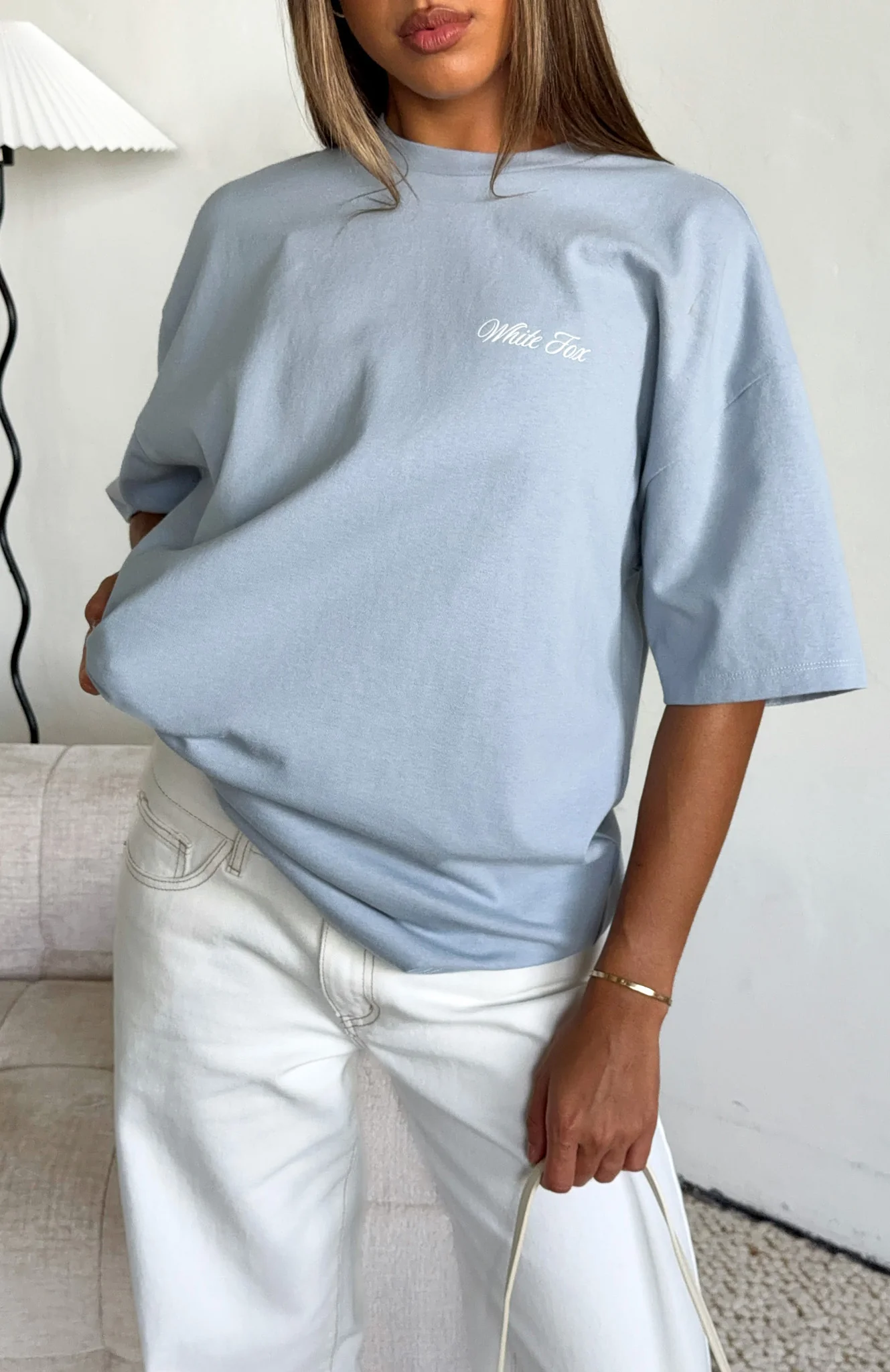 At Second Glance Oversized Tee Light Blue - Image 3