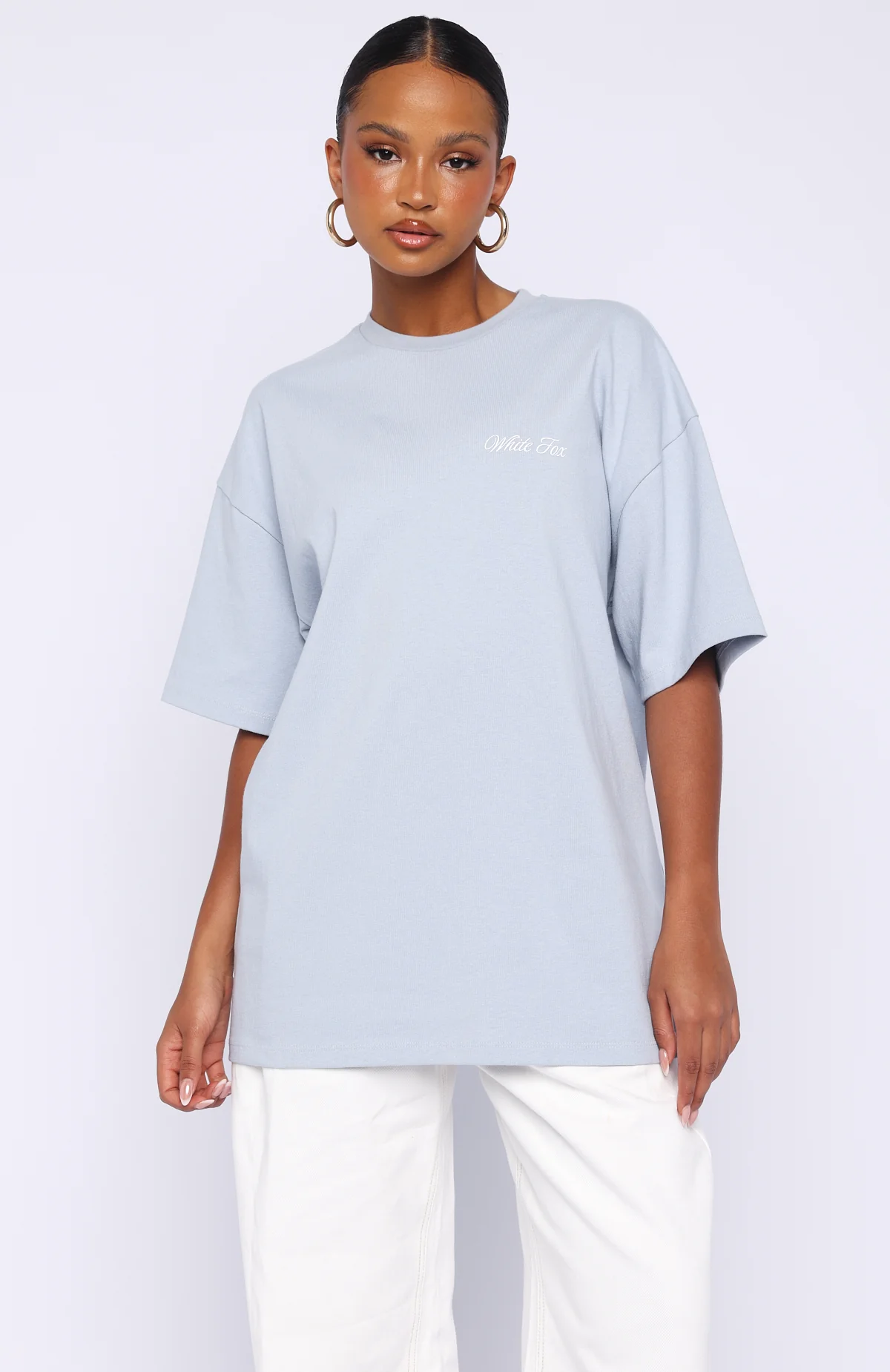 At Second Glance Oversized Tee Light Blue - Image 4