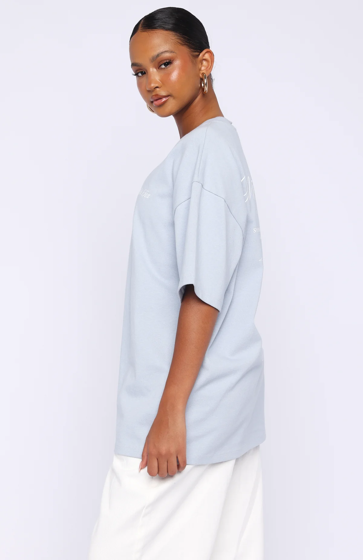 At Second Glance Oversized Tee Light Blue - Image 5