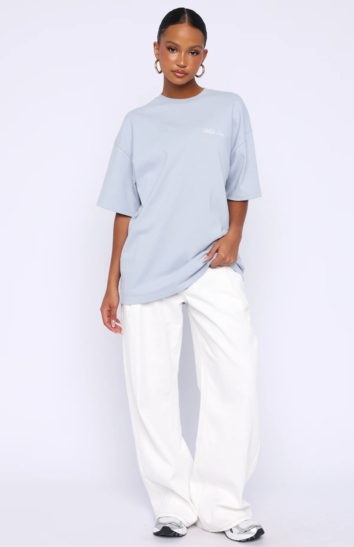 At Second Glance Oversized Tee Light Blue - Image 7