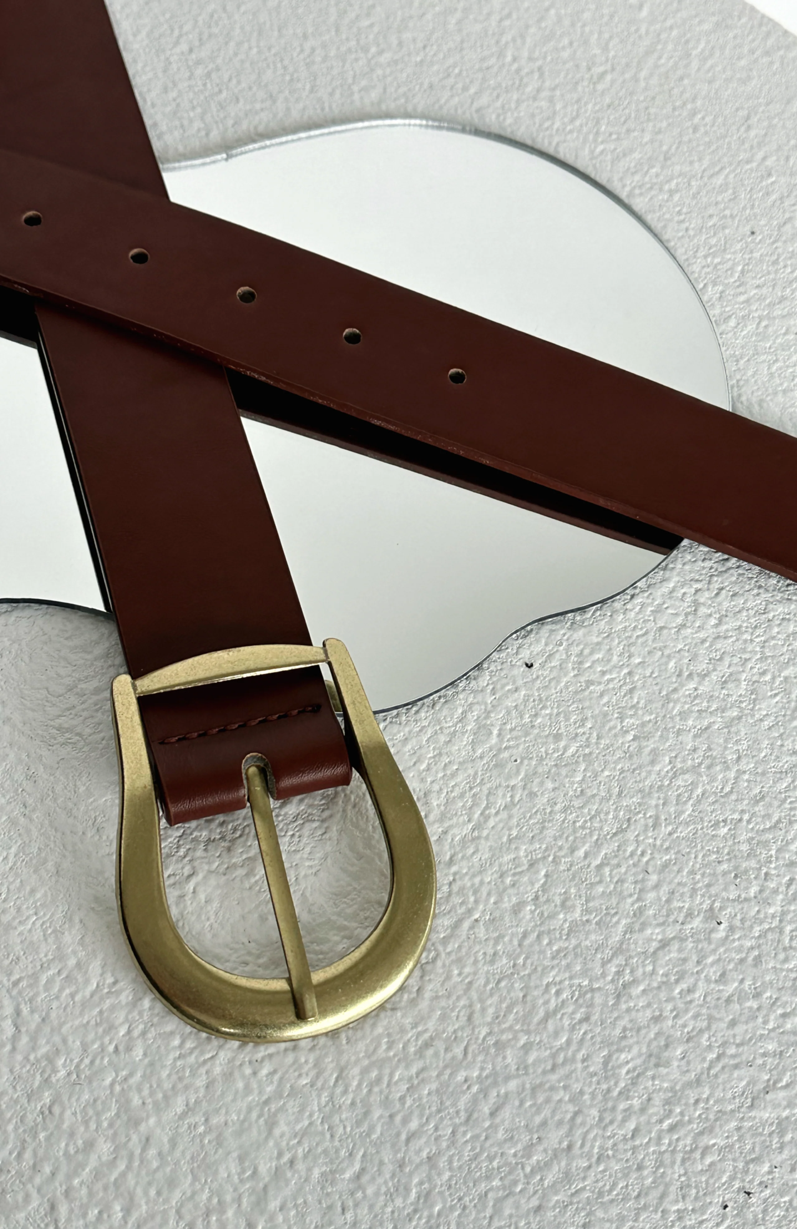 Austin Belt Brown/Gold - Image 2