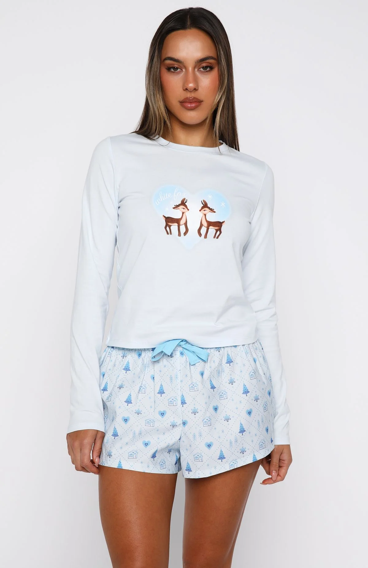 Baby It's Cold Outside Long Sleeve Pyjama Top Morning Frost - Image 2