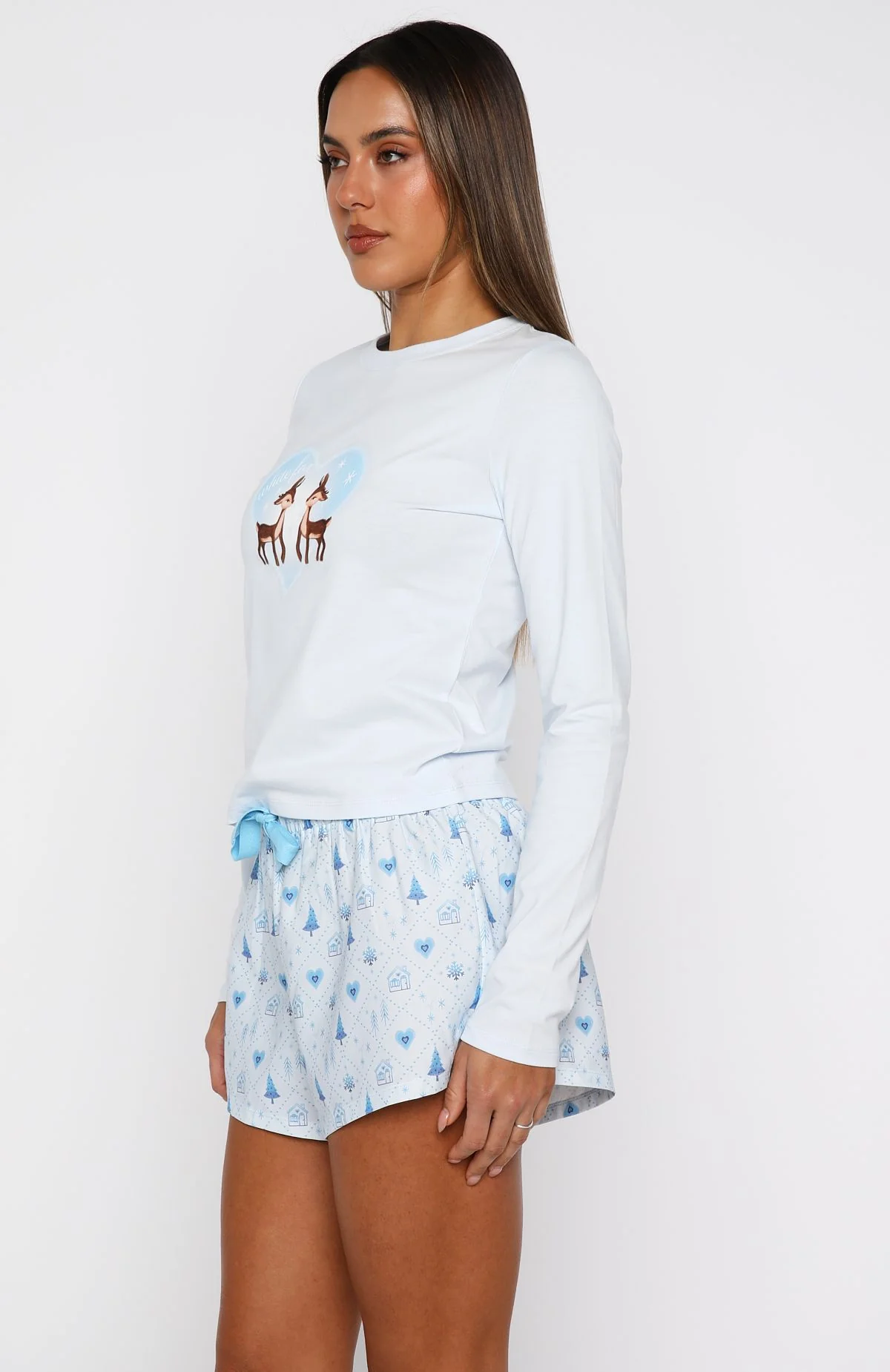 Baby It's Cold Outside Long Sleeve Pyjama Top Morning Frost - Image 3