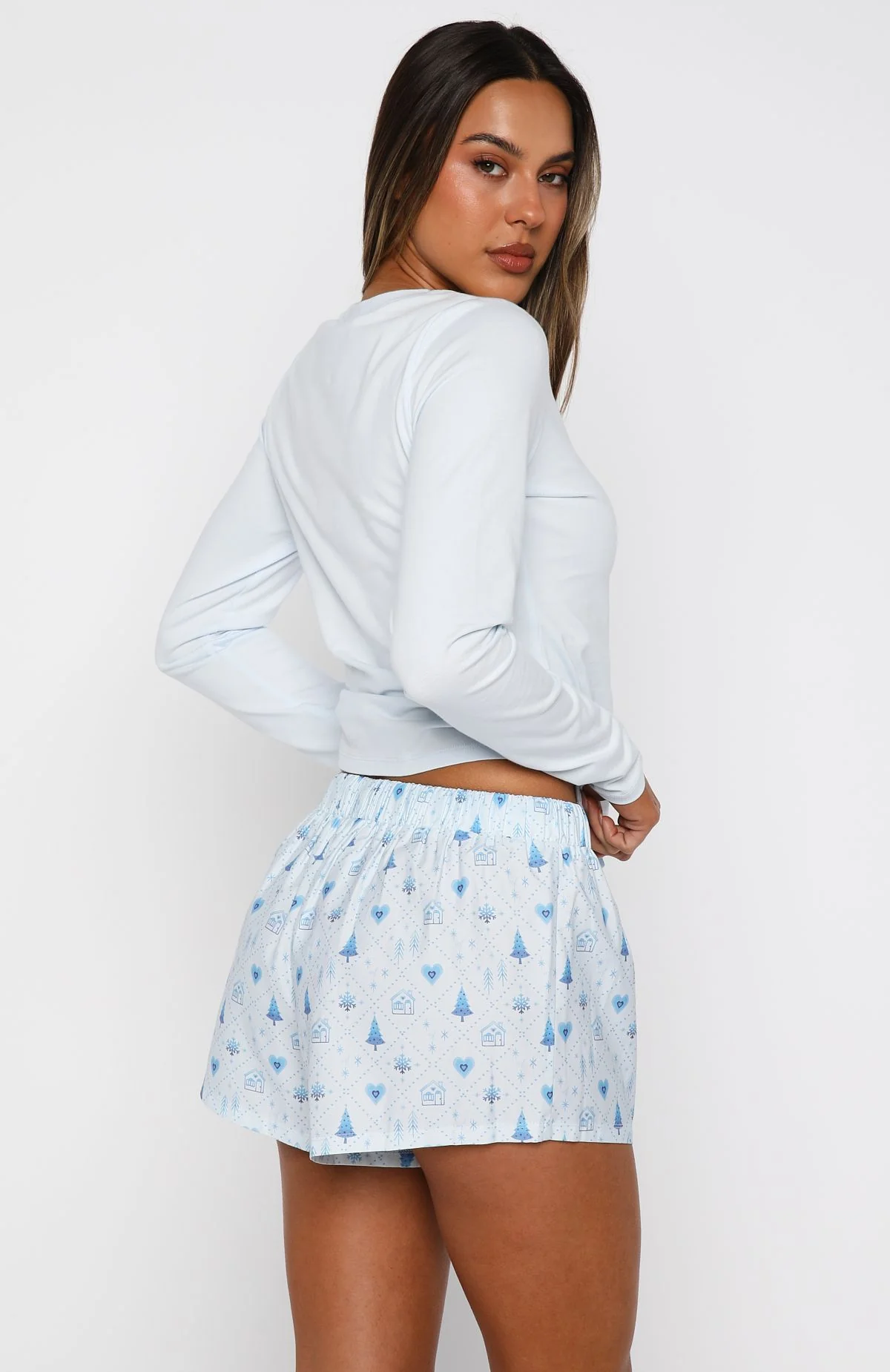 Baby It's Cold Outside Pyjama Shorts Morning Frost - Image 4