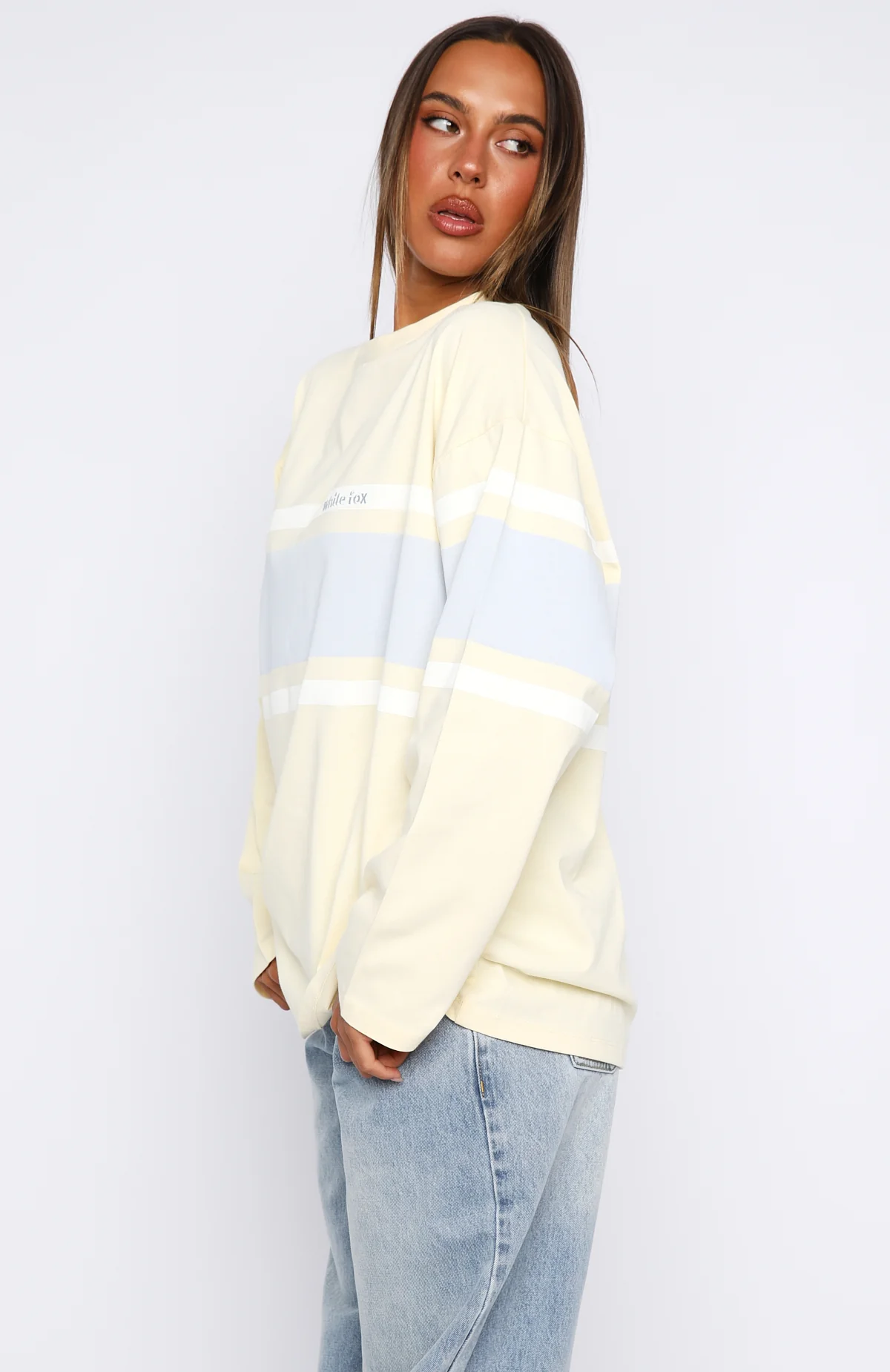 Bad Timing Oversized Long Sleeve Tee Lemon - Image 3