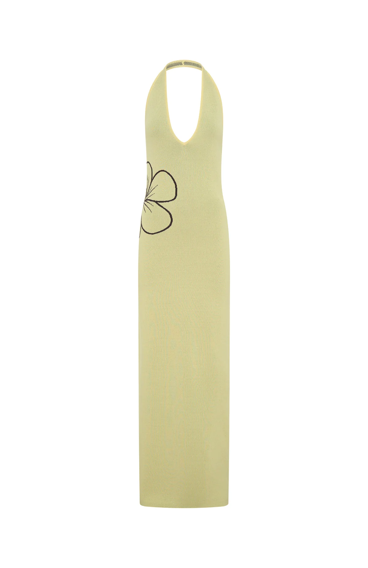 Baddie Era Knit Maxi Dress Lemon - Image 7