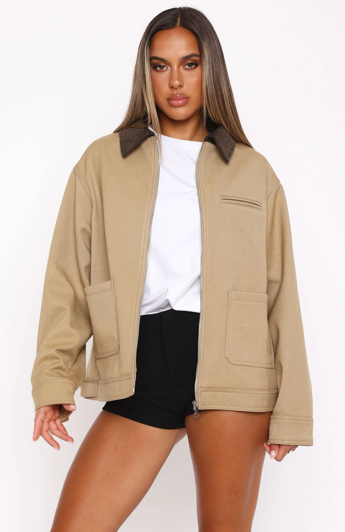 Baker Boy Jacket Tan - Image 2