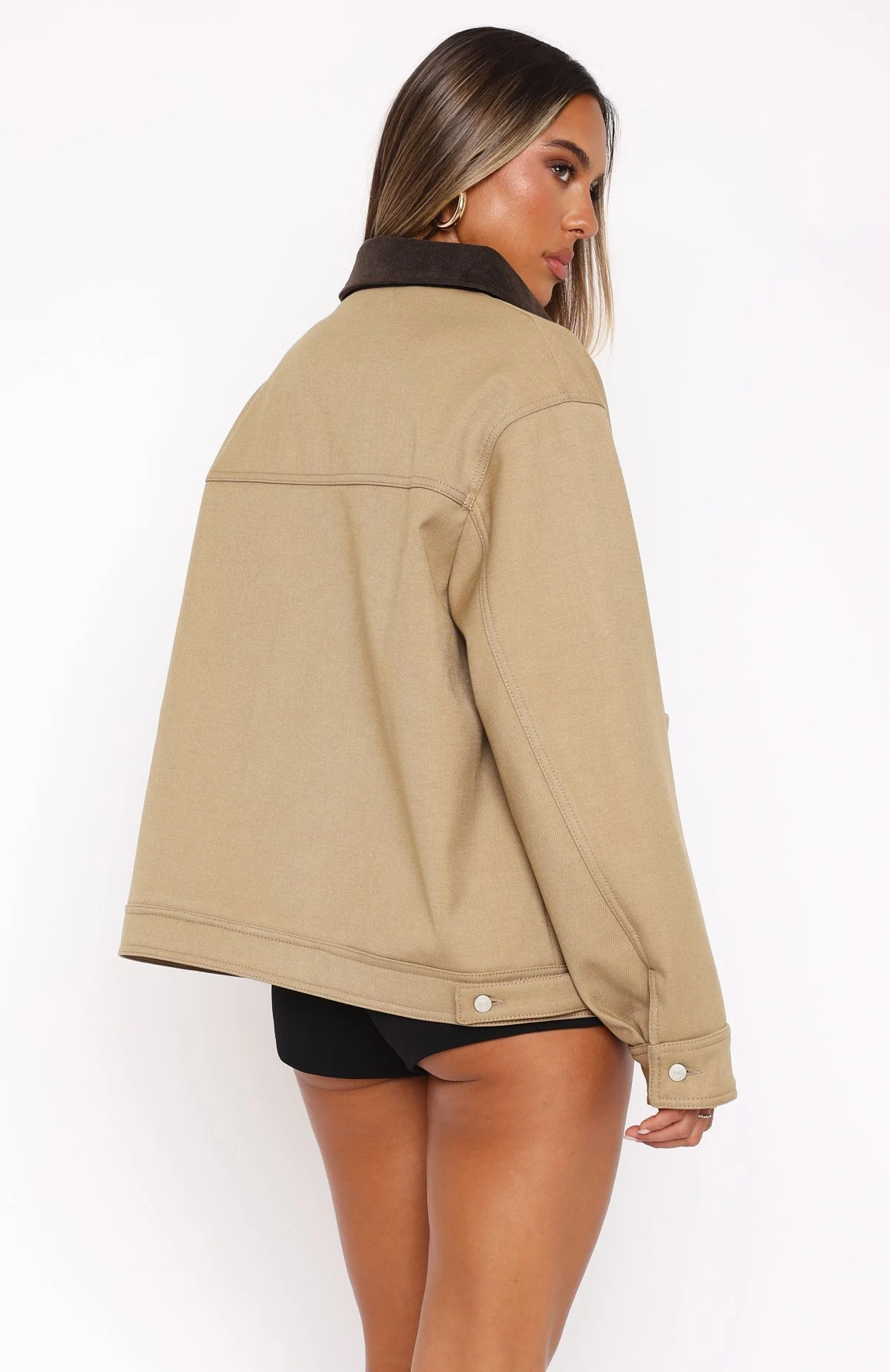 Baker Boy Jacket Tan - Image 4