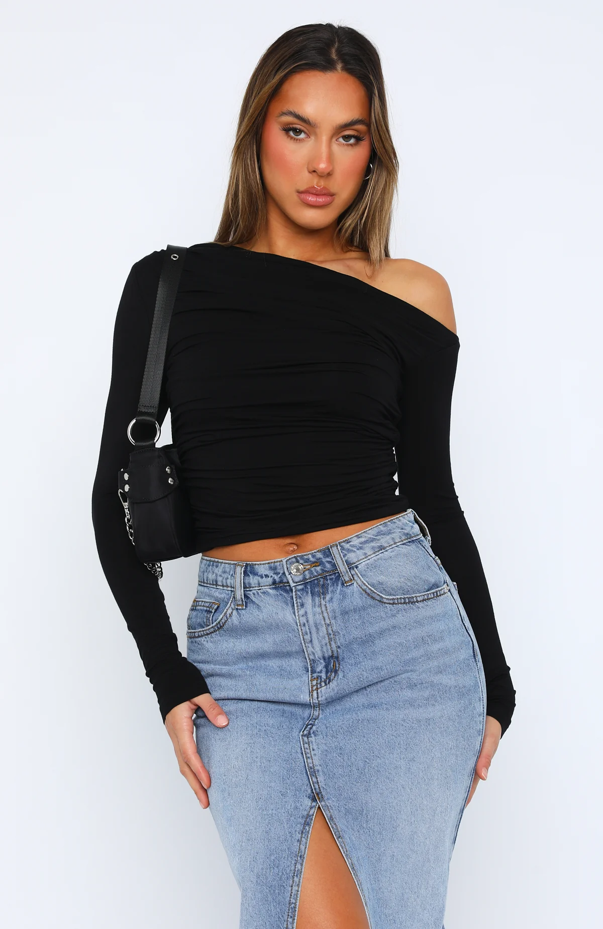 Best Of Luck Long Sleeve Top Black - Image 2