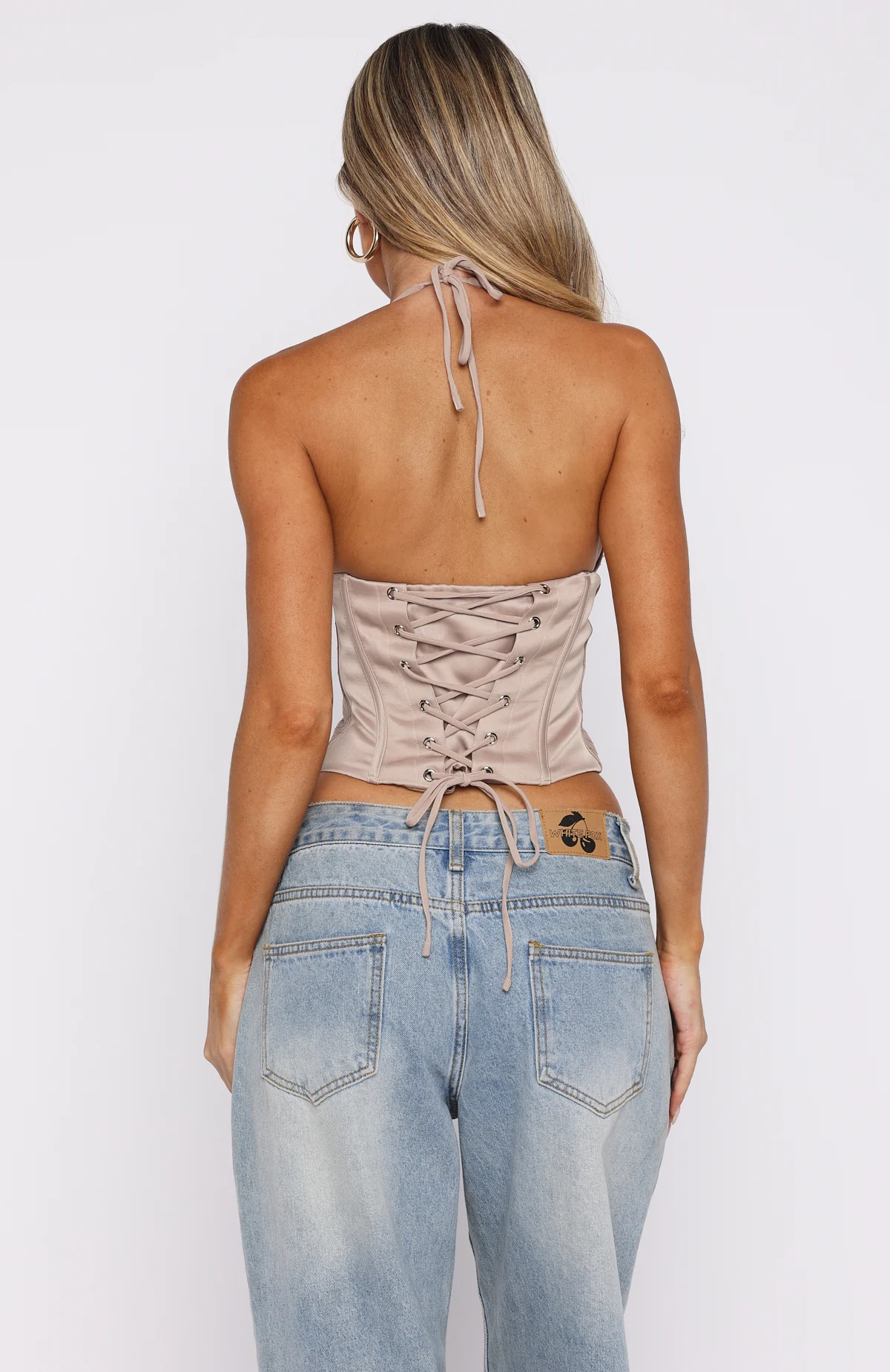 Bless Your Heart Embellished Bustier Champagne - Image 4