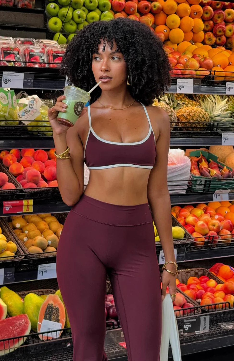 Blitz Sports Bra Merlot/Cream