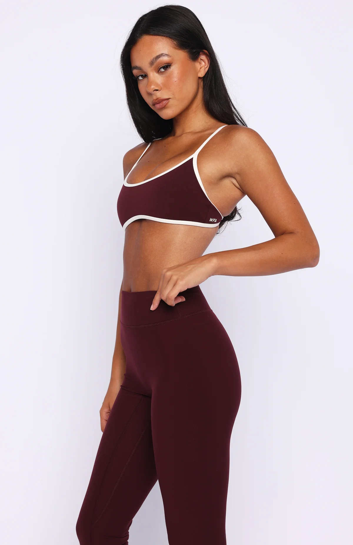 Blitz Sports Bra Merlot/Cream - Image 4