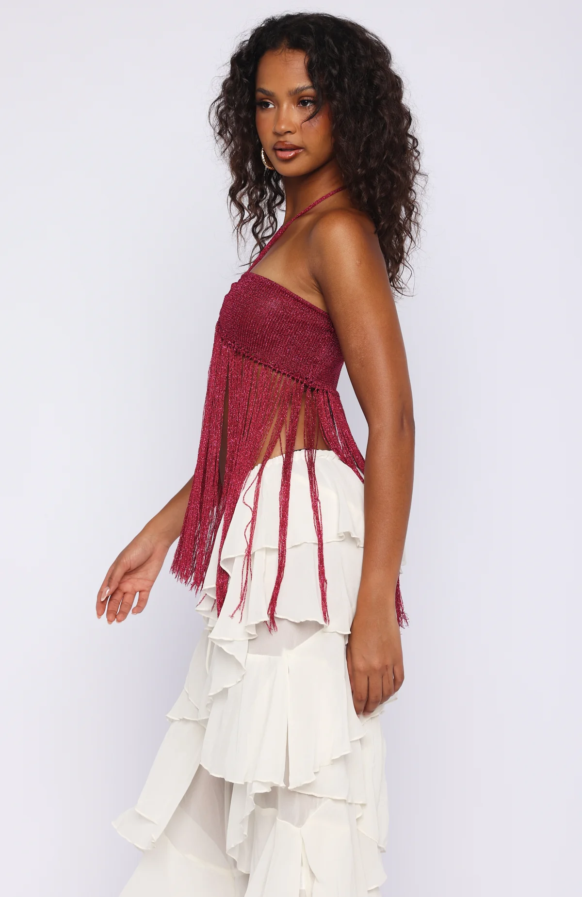 Boho Breeze Fringe Top Granita - Image 4