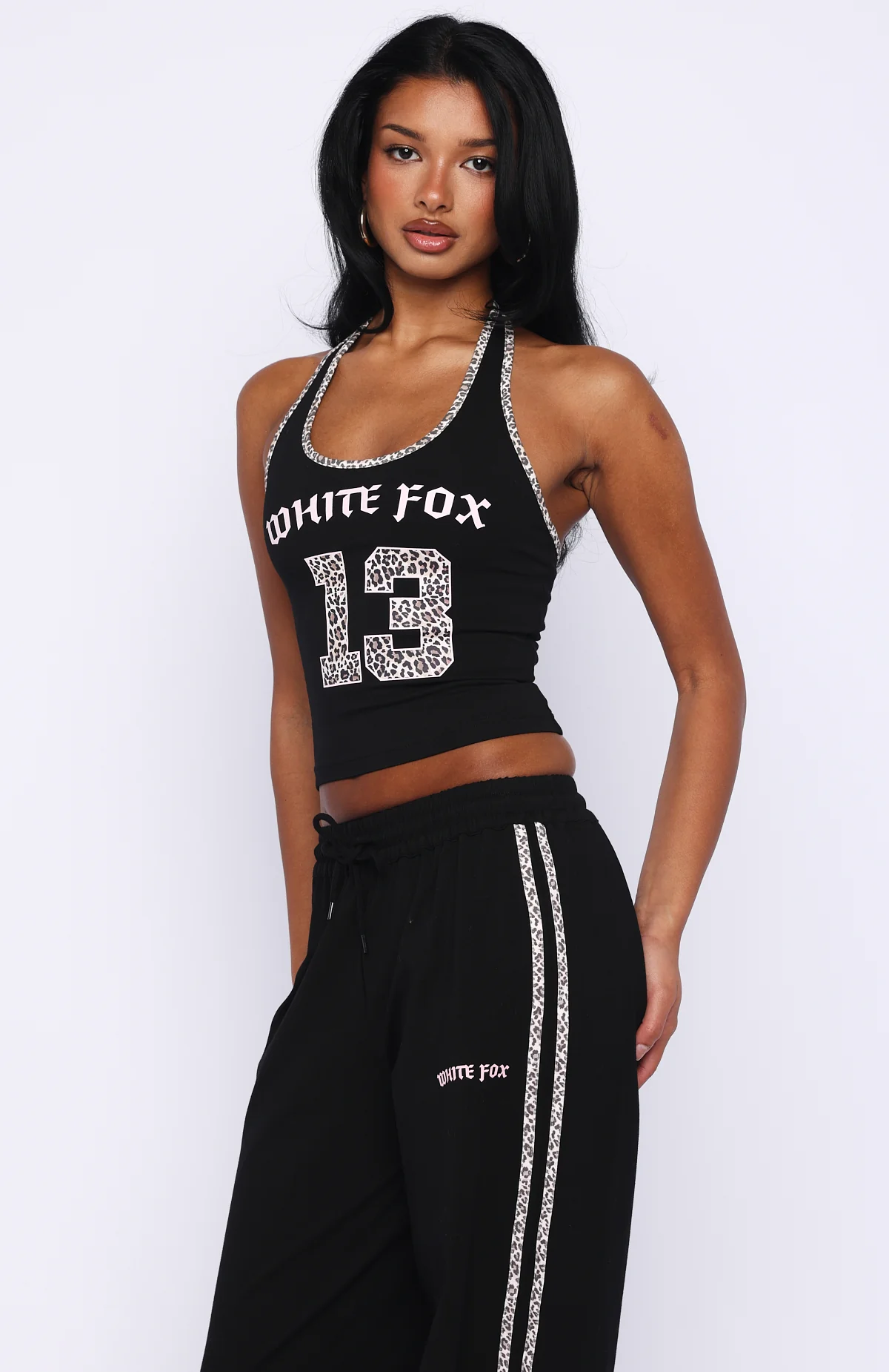 Boss Babe Vibes Halter Top Black - Image 3