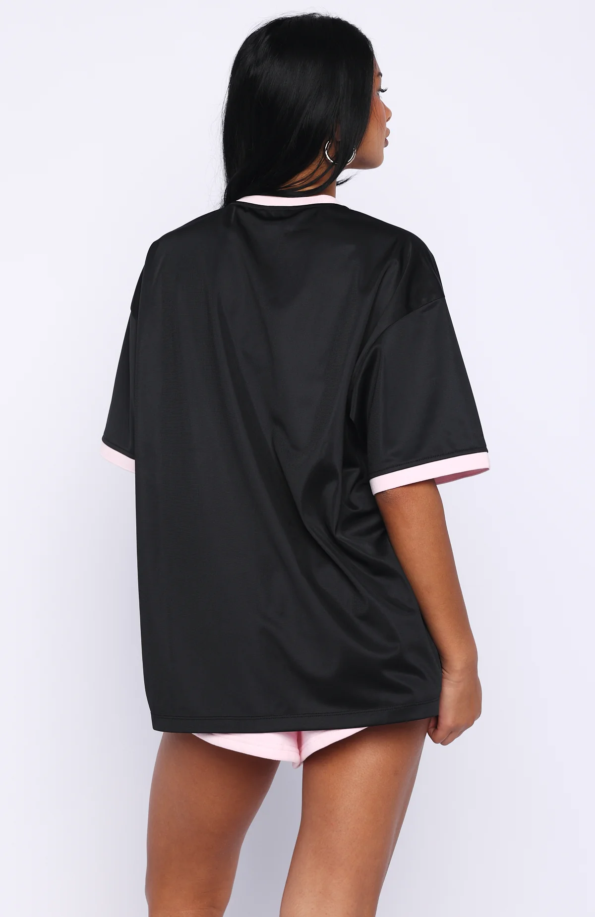 Boss Babe Vibes Oversized Jersey Black - Image 4