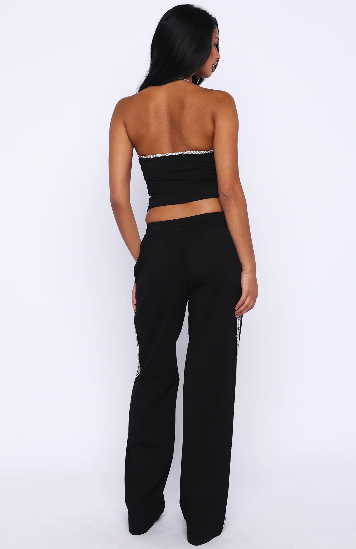Boss Babe Vibes Track Pants Black - Image 4