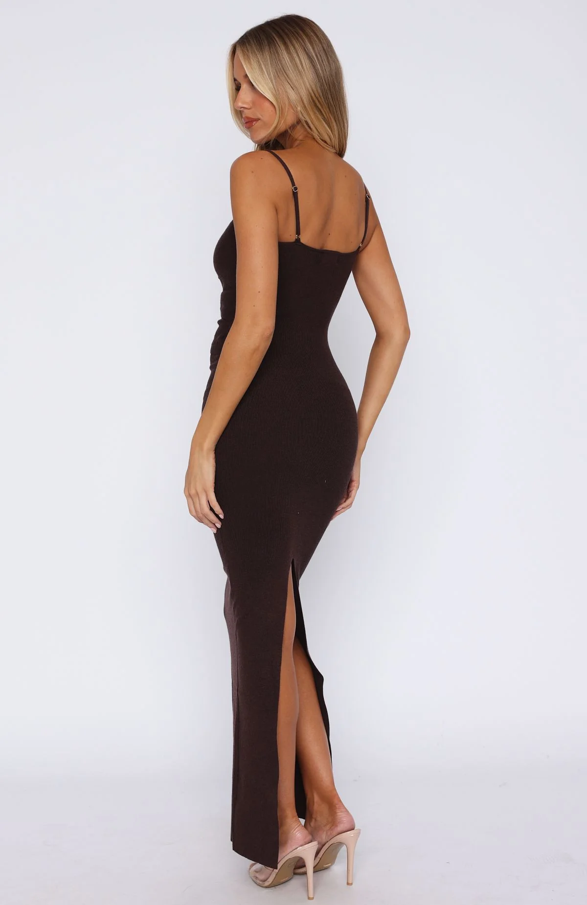 Break It Off Maxi Dress Espresso - Image 4