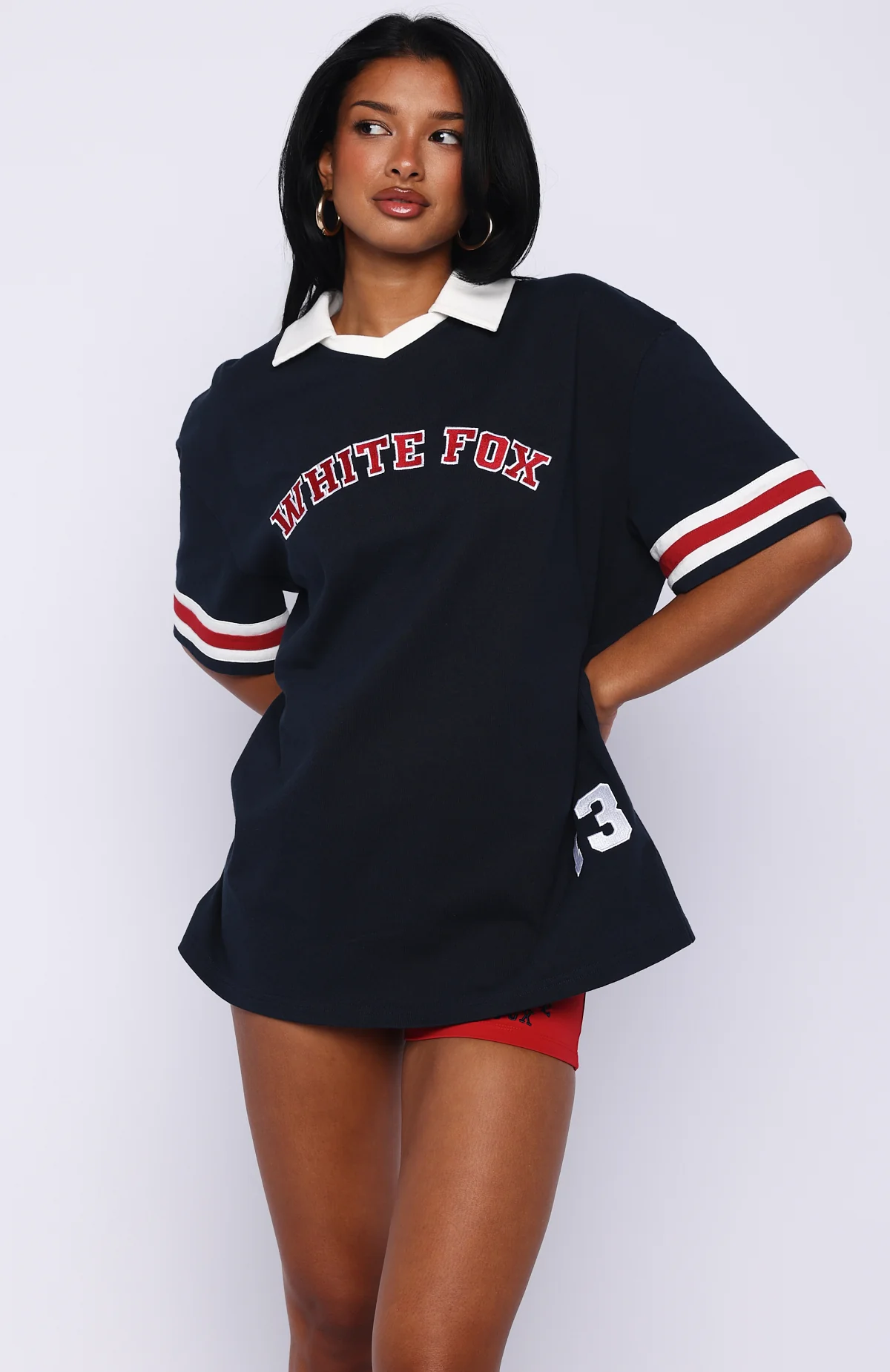 Break It Up Oversized Jersey Navy - Image 3