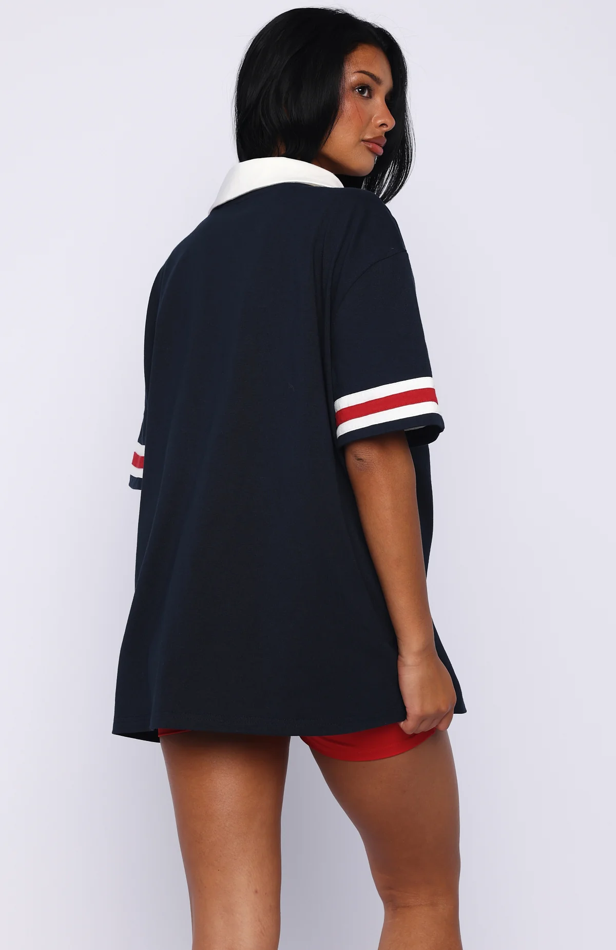 Break It Up Oversized Jersey Navy - Image 5