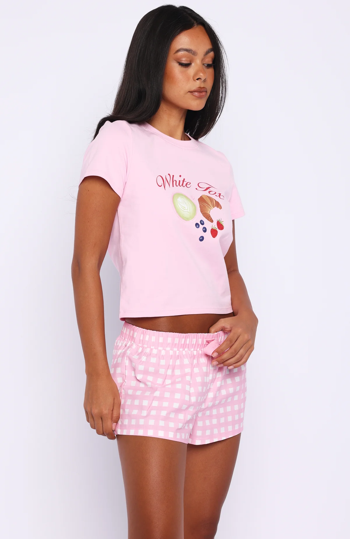 Breakfast In Bed Pyjama Set Pink - Image 3