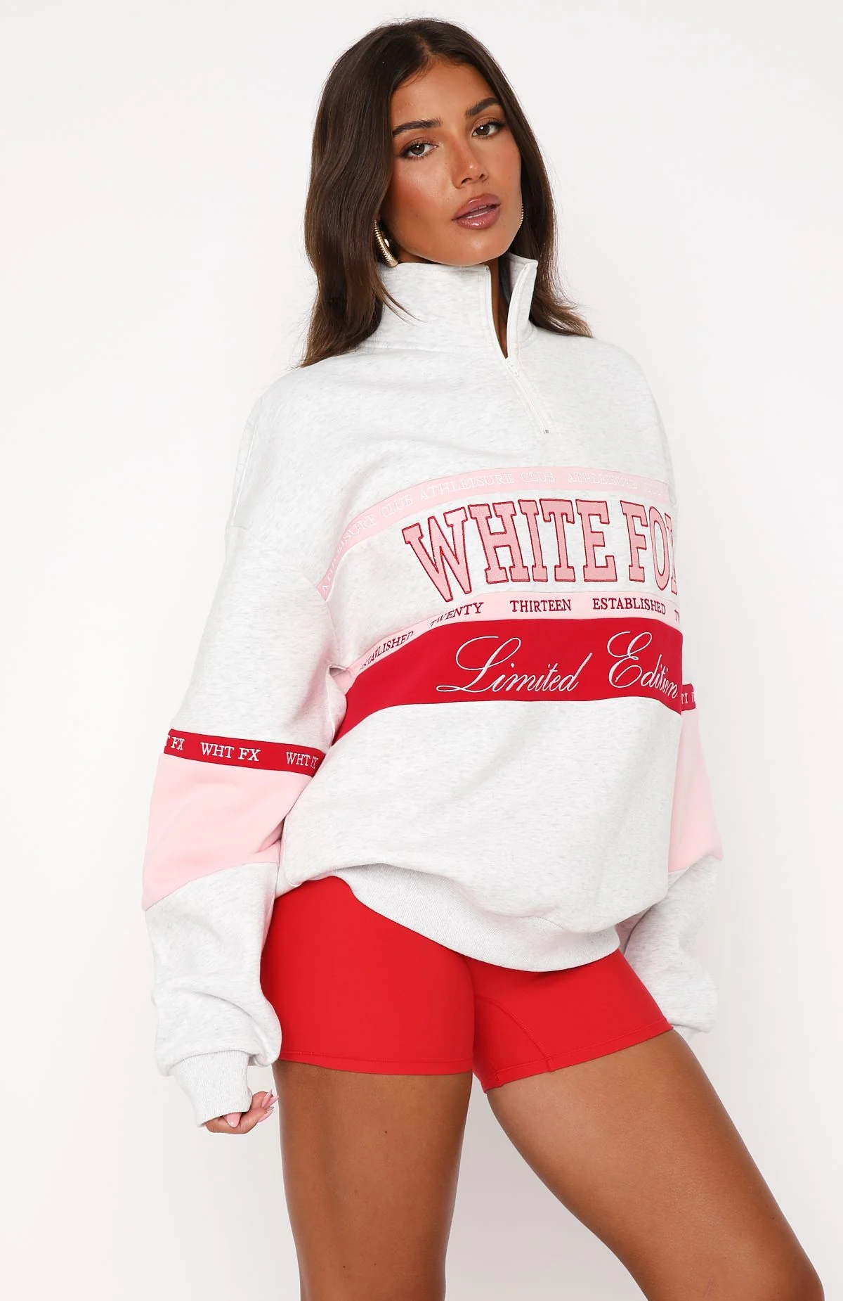 Breaking Ground Zip Front Sweater Grey Marle - Image 3