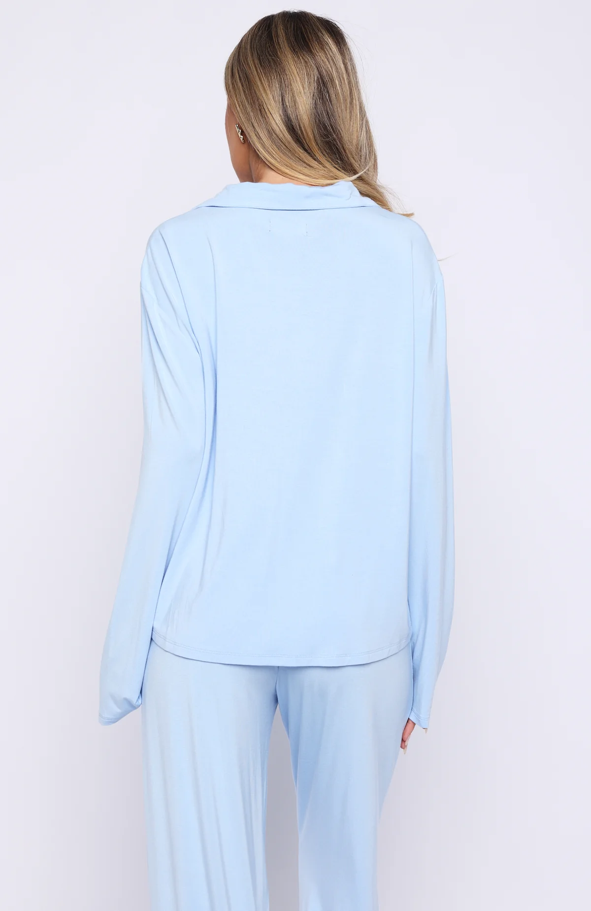 Bridal Party Long Sleeve Pyjama Set Baby Blue - Image 5