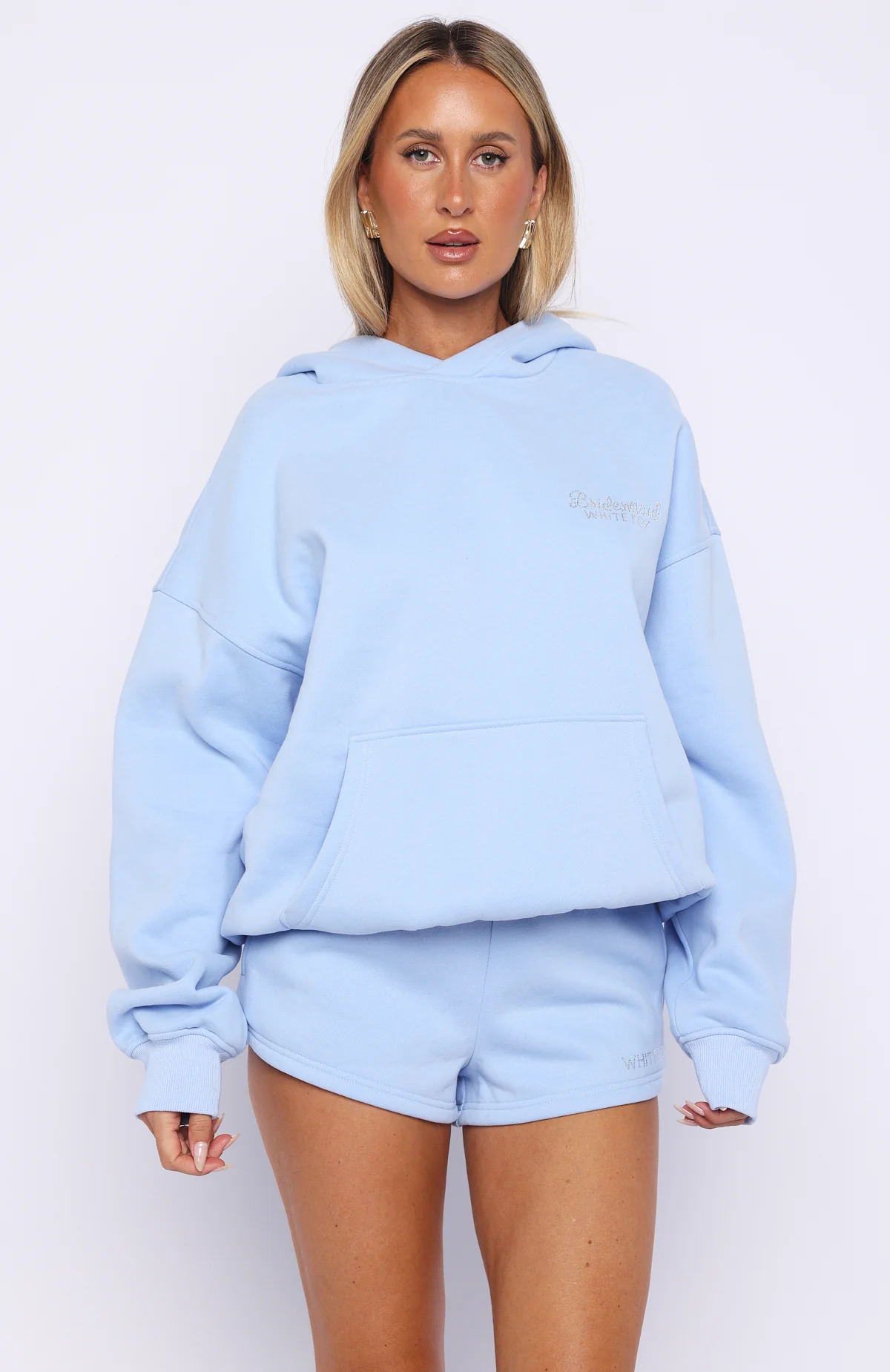 Bridal Party Lounge Shorts Light Blue - Image 2